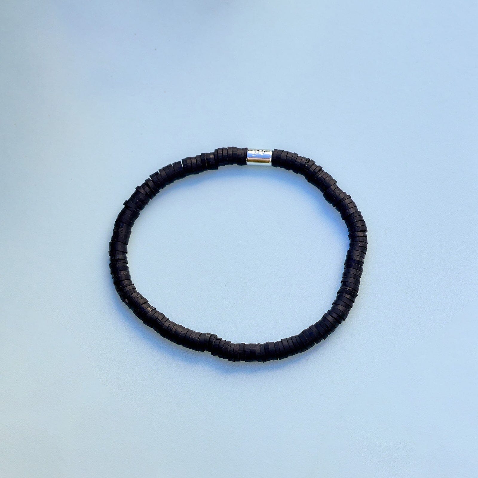 Black Seascape Stretch Bracelet - Image 4