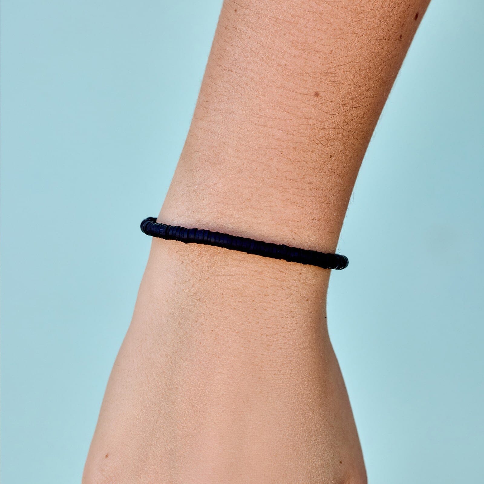 Black Seascape Stretch Bracelet - Image 2