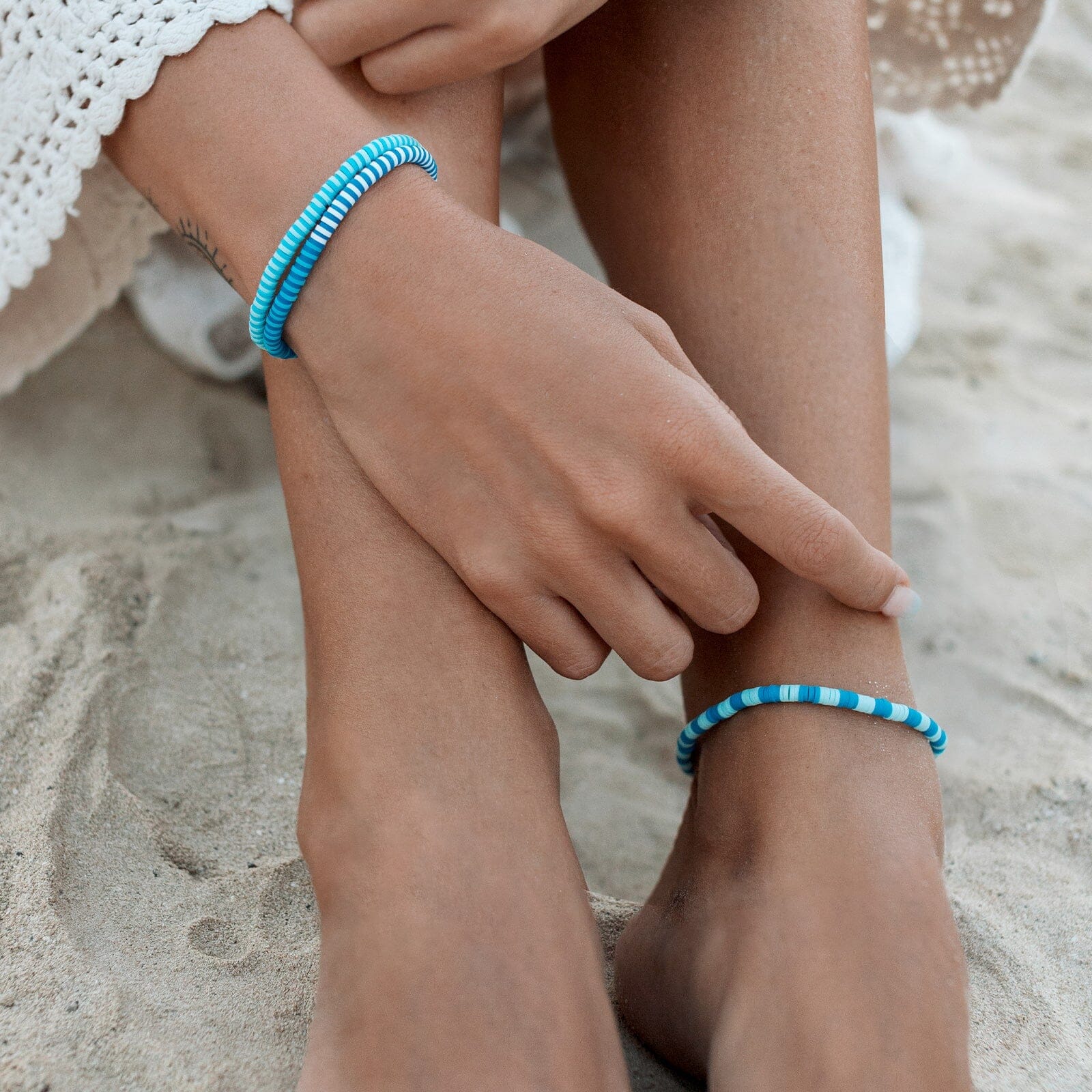 Canal Blues Seascape Stretch Bracelet - Image 5