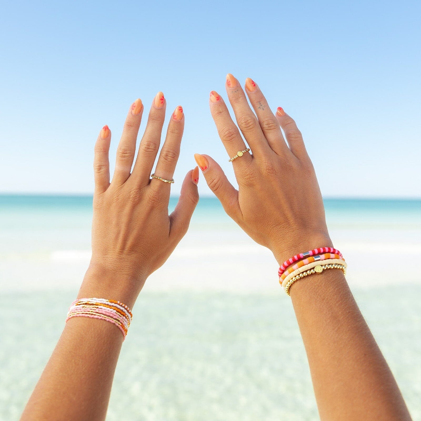 Golden Poppy Seascape Stretch Bracelet - Image 6