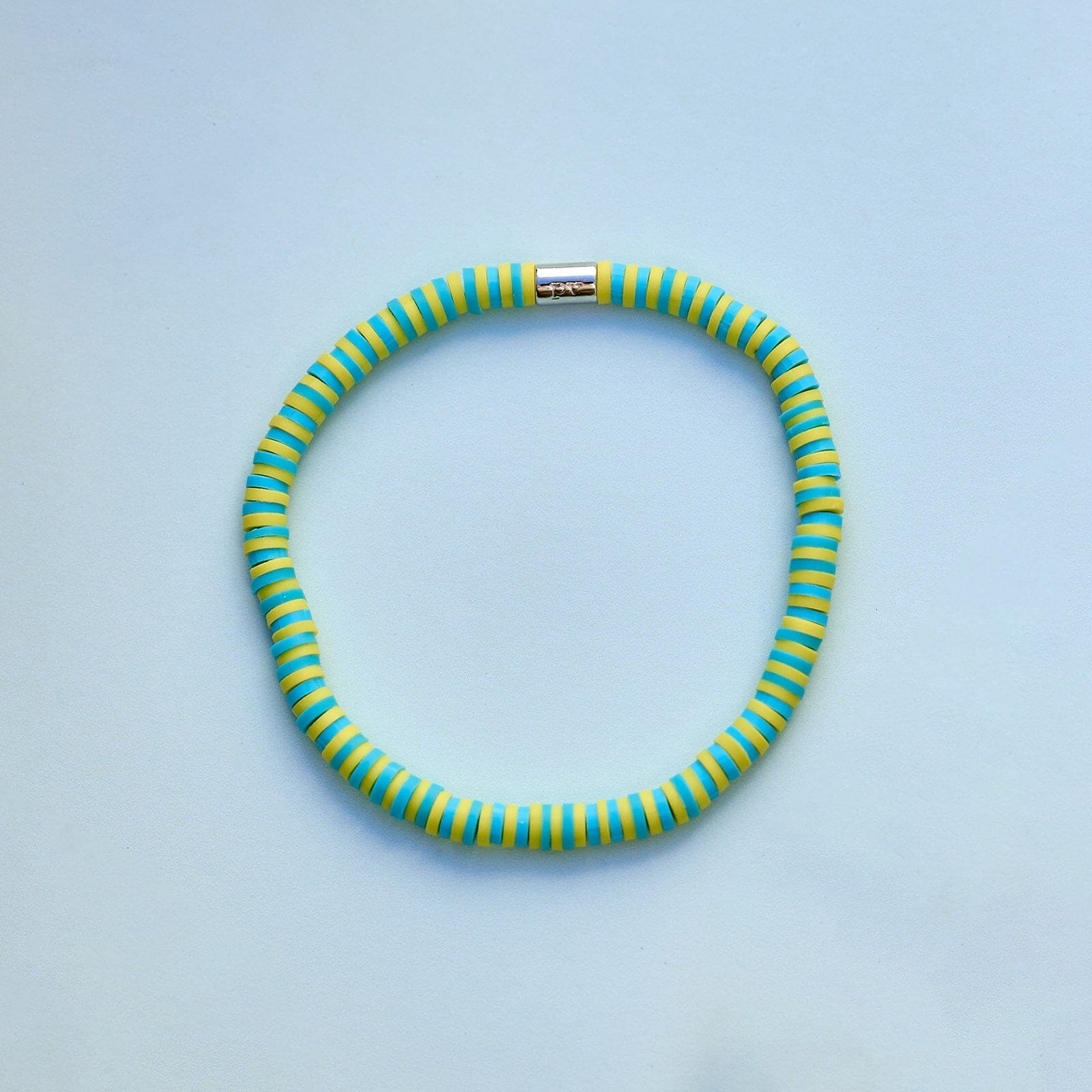 Sunbleached Aqua Seascape Stretch Bracelet - Image 4