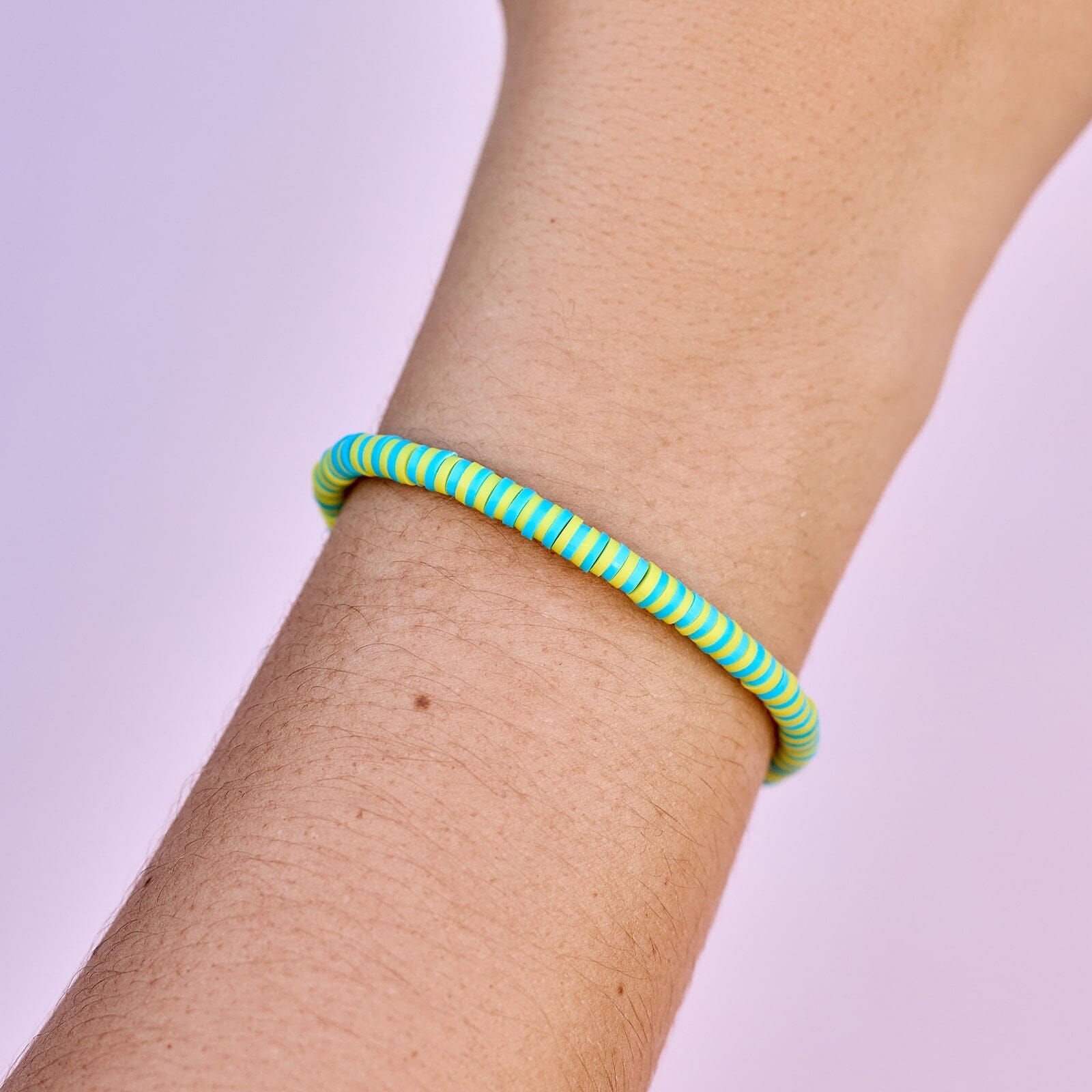 Sunbleached Aqua Seascape Stretch Bracelet - Image 2