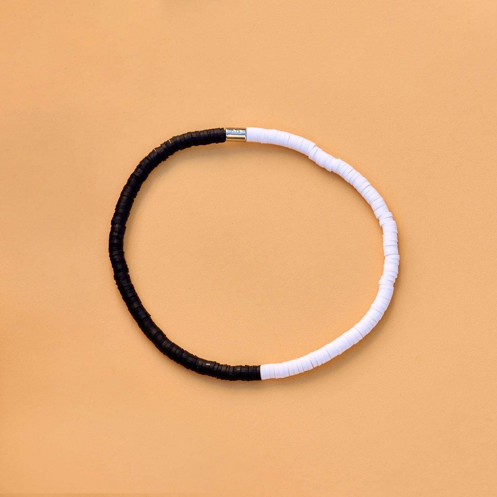 Black & White Seascape Stretch Anklet - Image 4