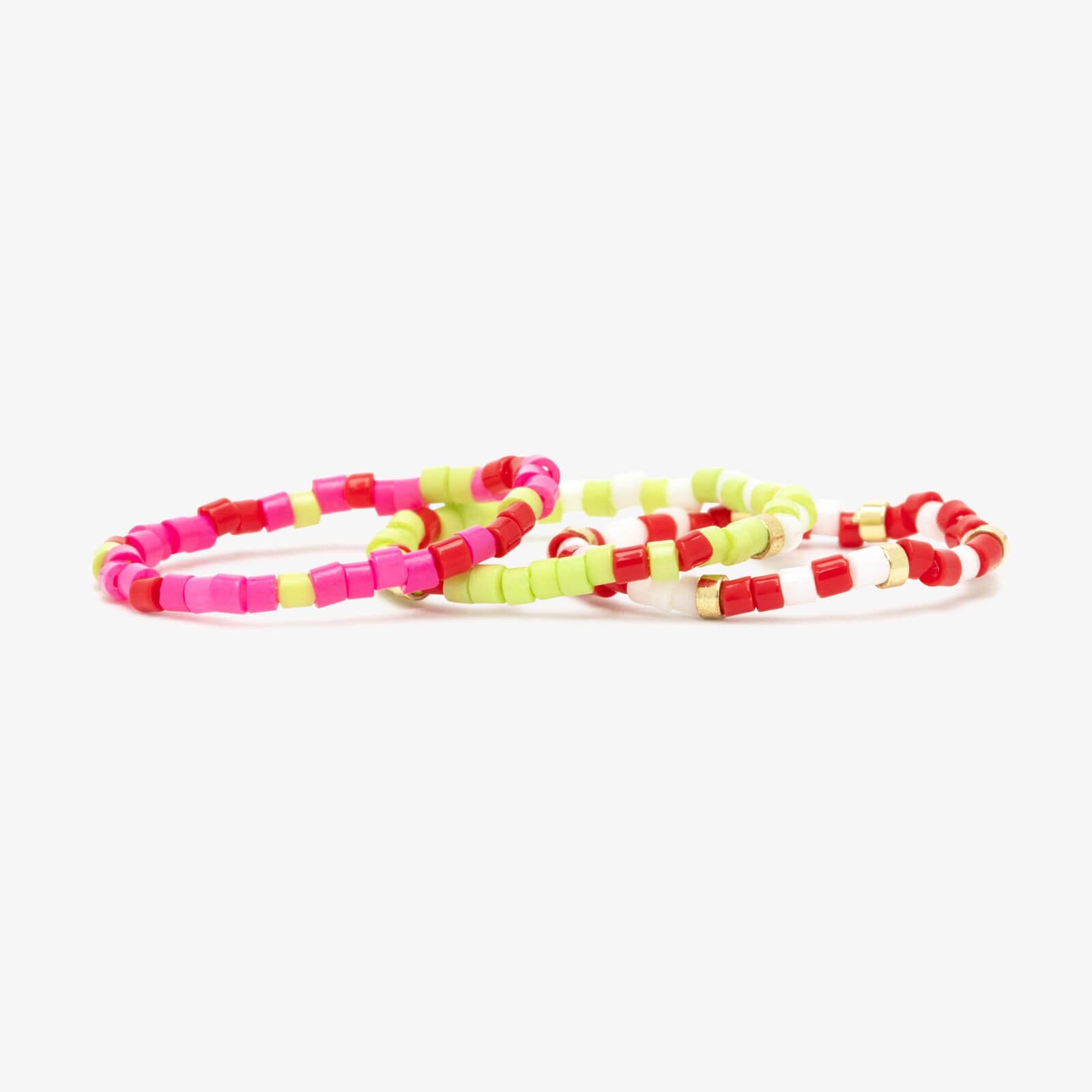 Strawberry Fields Stretch Ring Set of 3 - Image 4