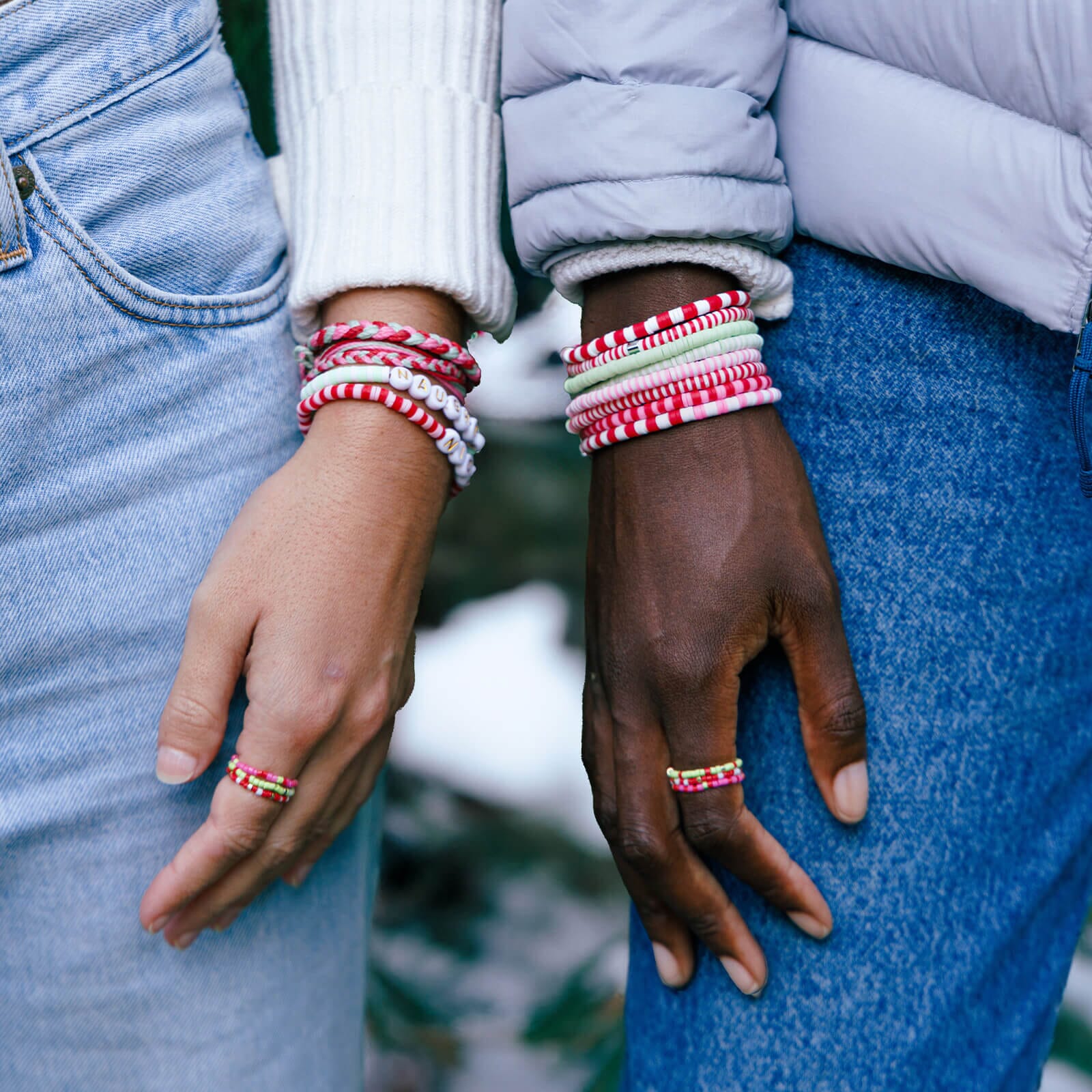 Strawberry Fields Stretch Ring Set of 3 - Image 3