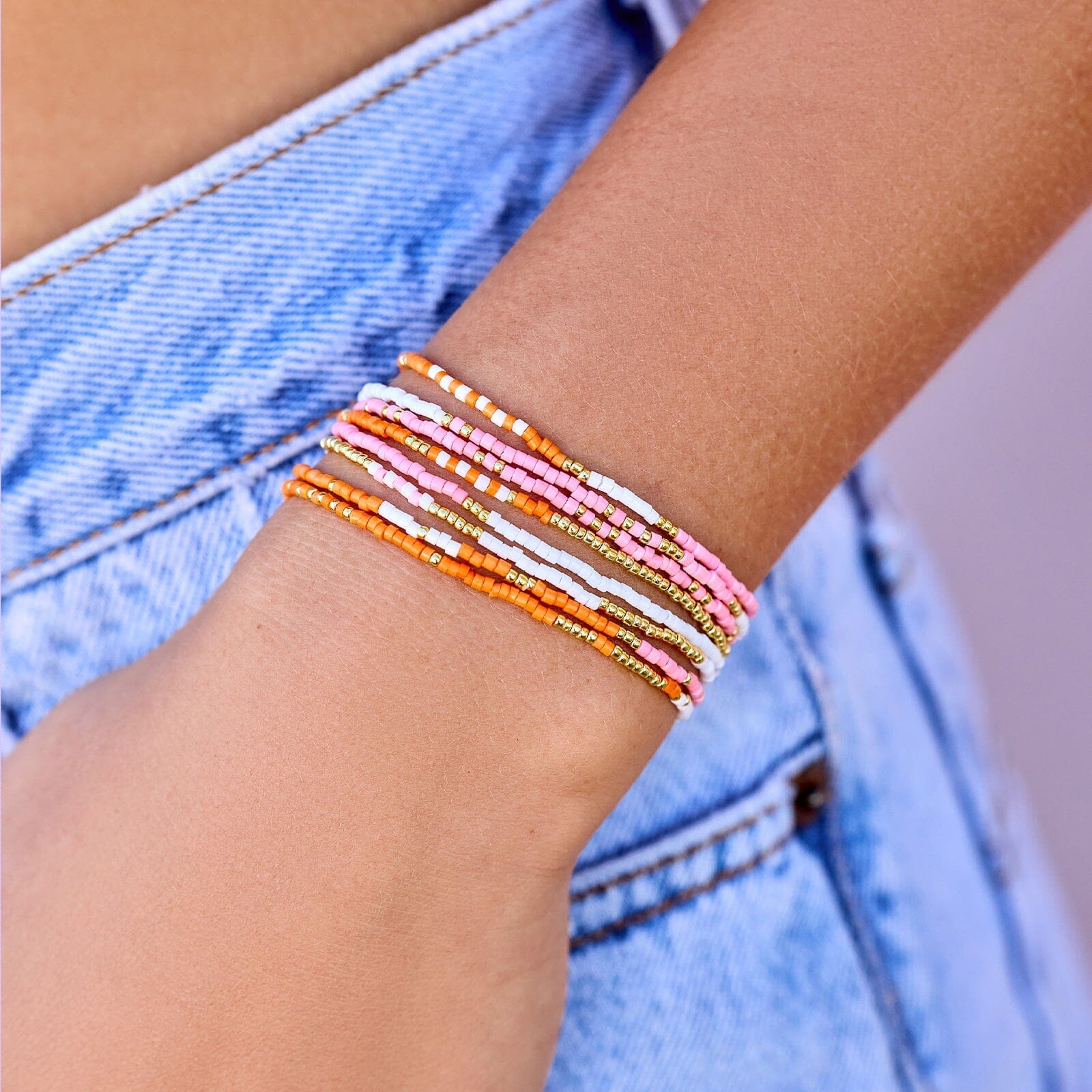Warm Breeze Stretch Bracelet Set of 8 - Image 2