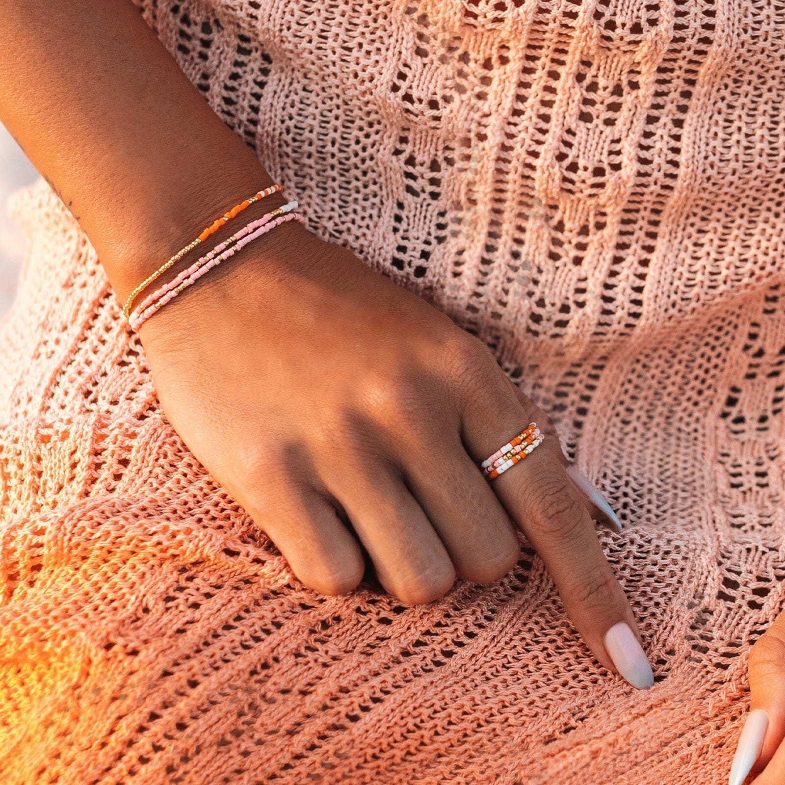 Warm Breeze Stretch Bracelet Set of 3 - Image 3