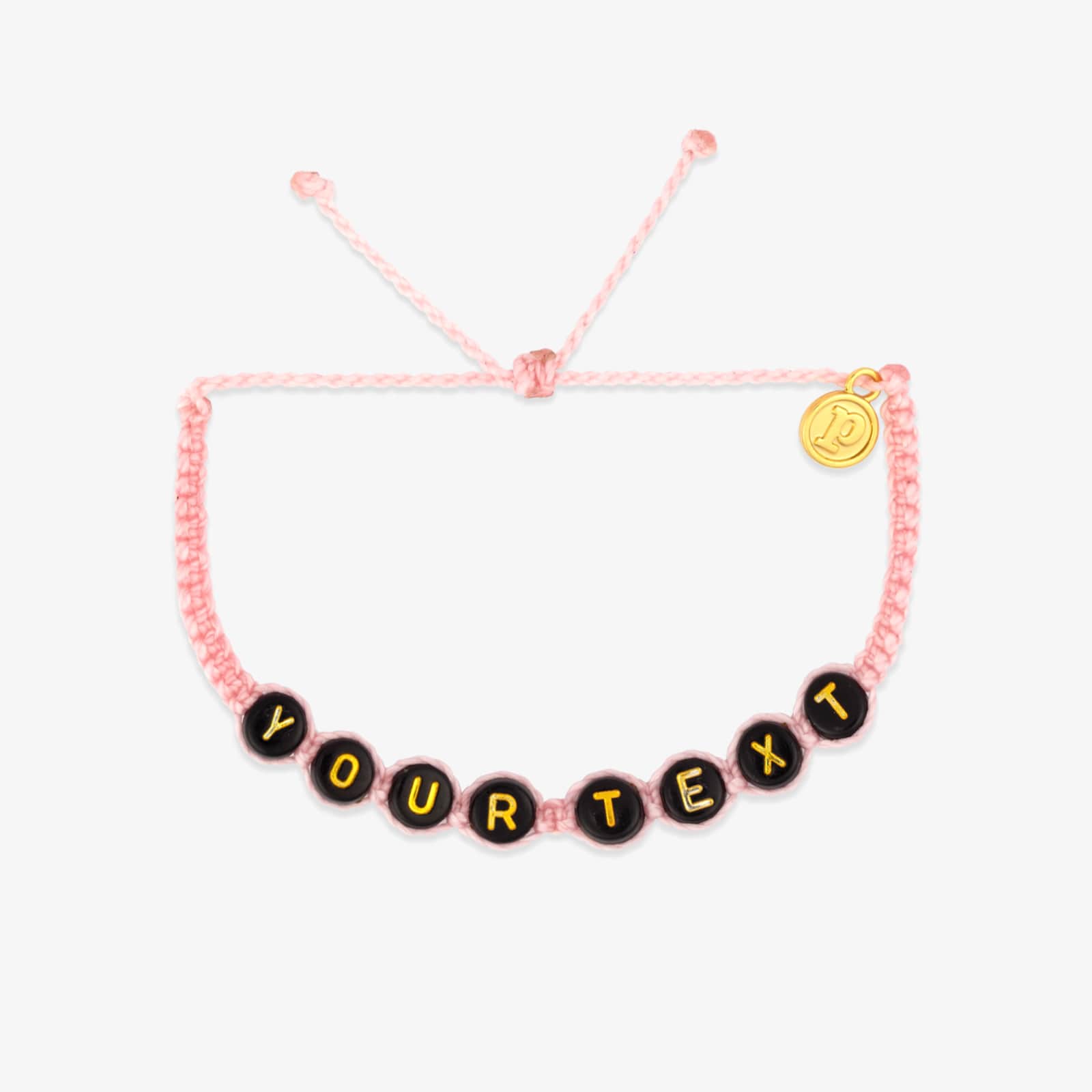 Black Alphabet Bead Bracelet - Image 14