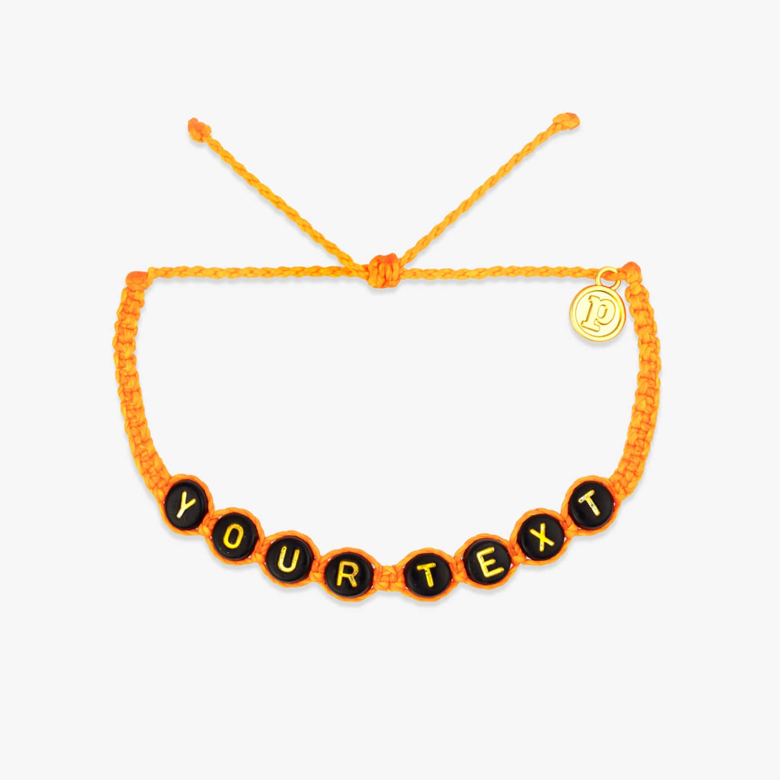Black Alphabet Bead Bracelet - Image 10