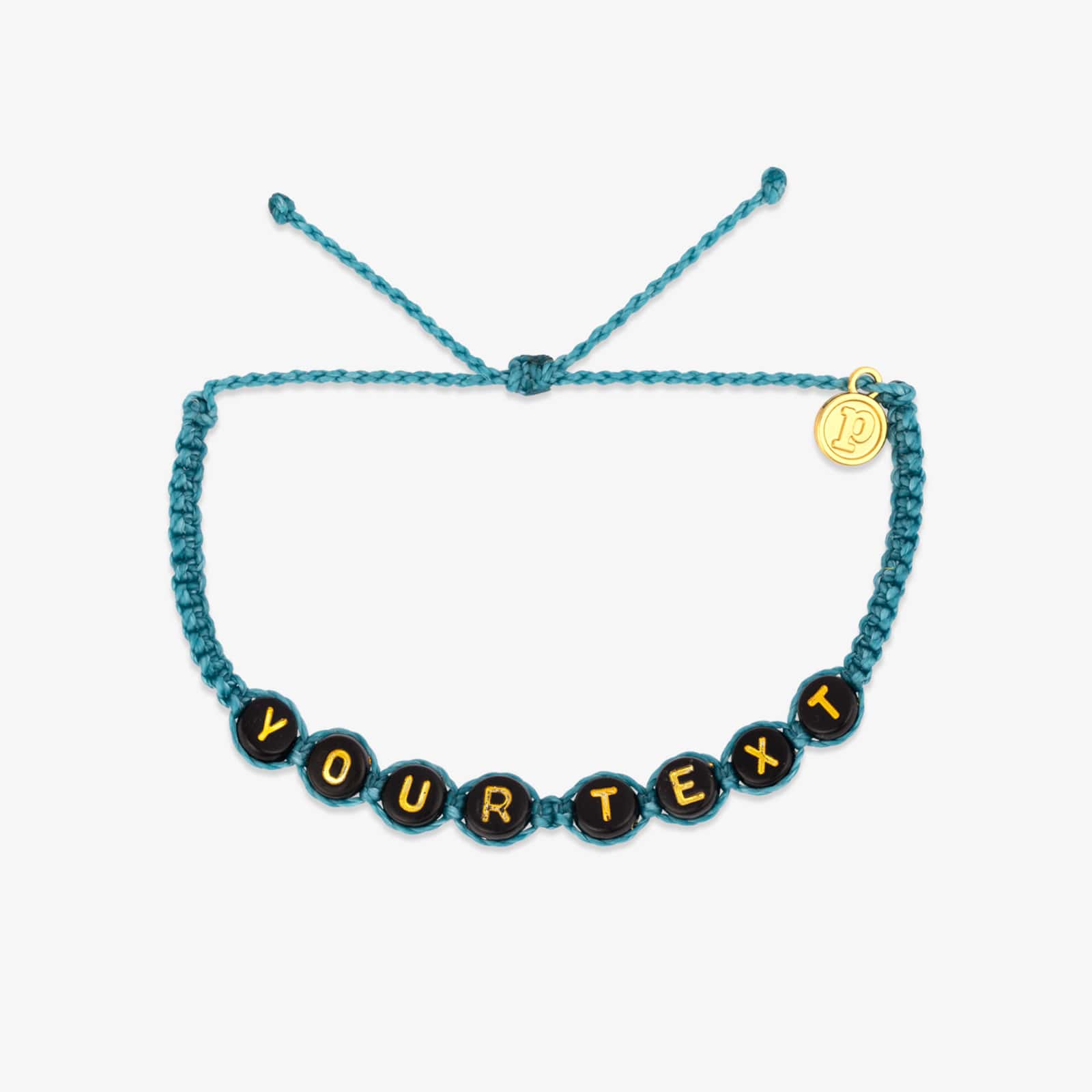 Black Alphabet Bead Bracelet - Image 17