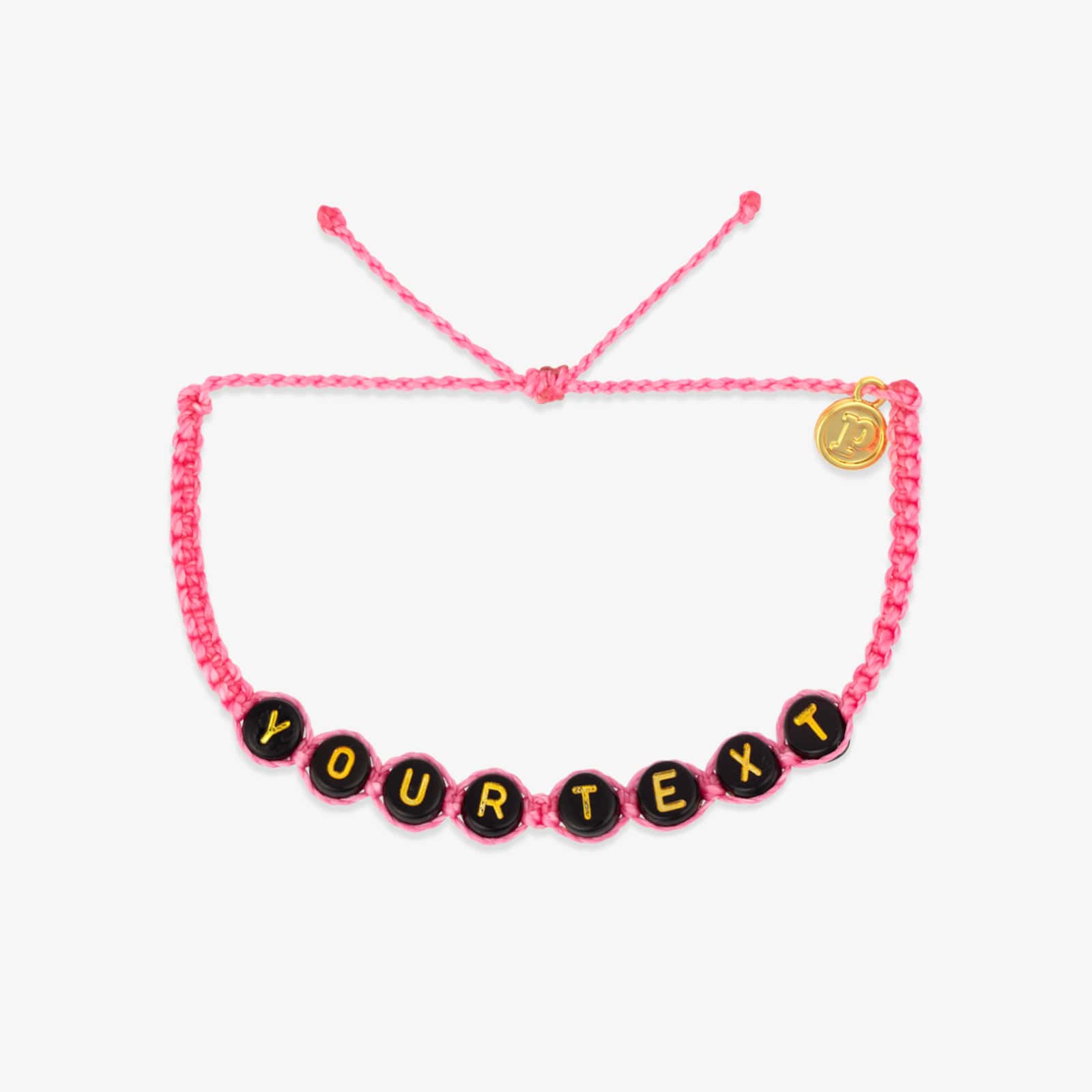 Black Alphabet Bead Bracelet - Image 18