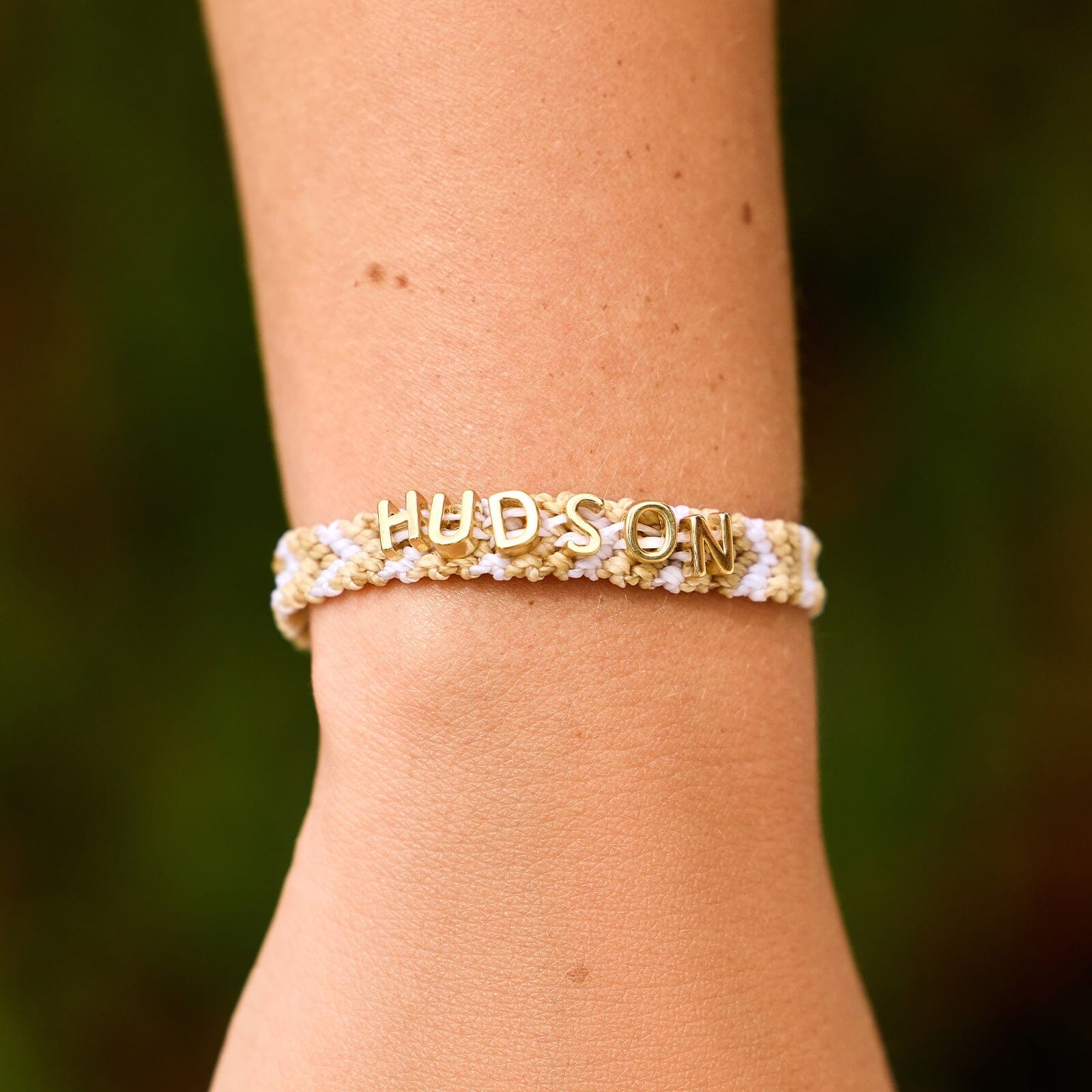 Neutral Woven Chevron Bracelet - Image 2