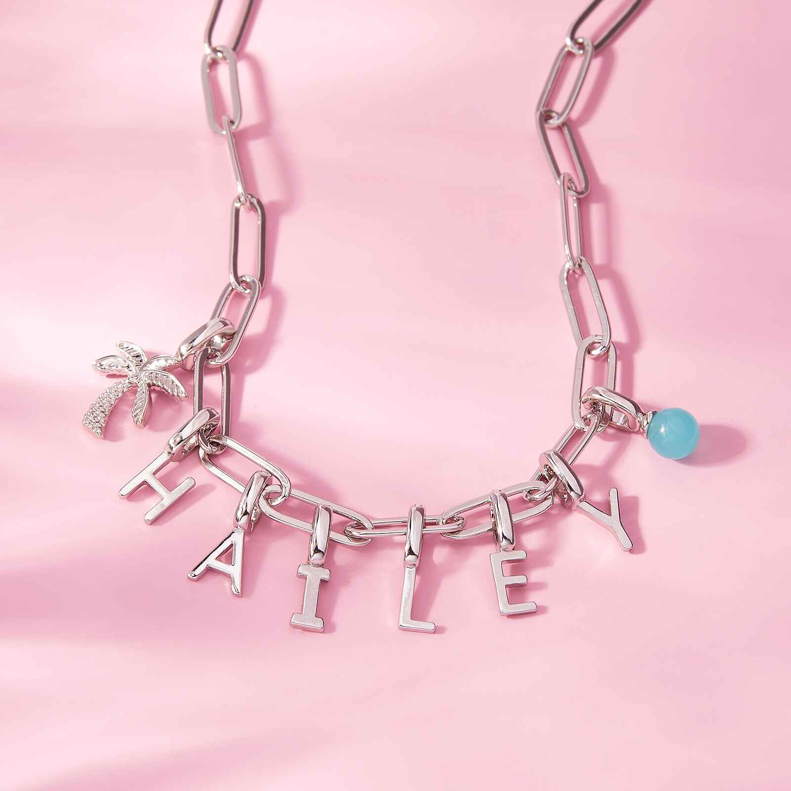 Harper Statement Paperclip Chain Necklace - Image 13