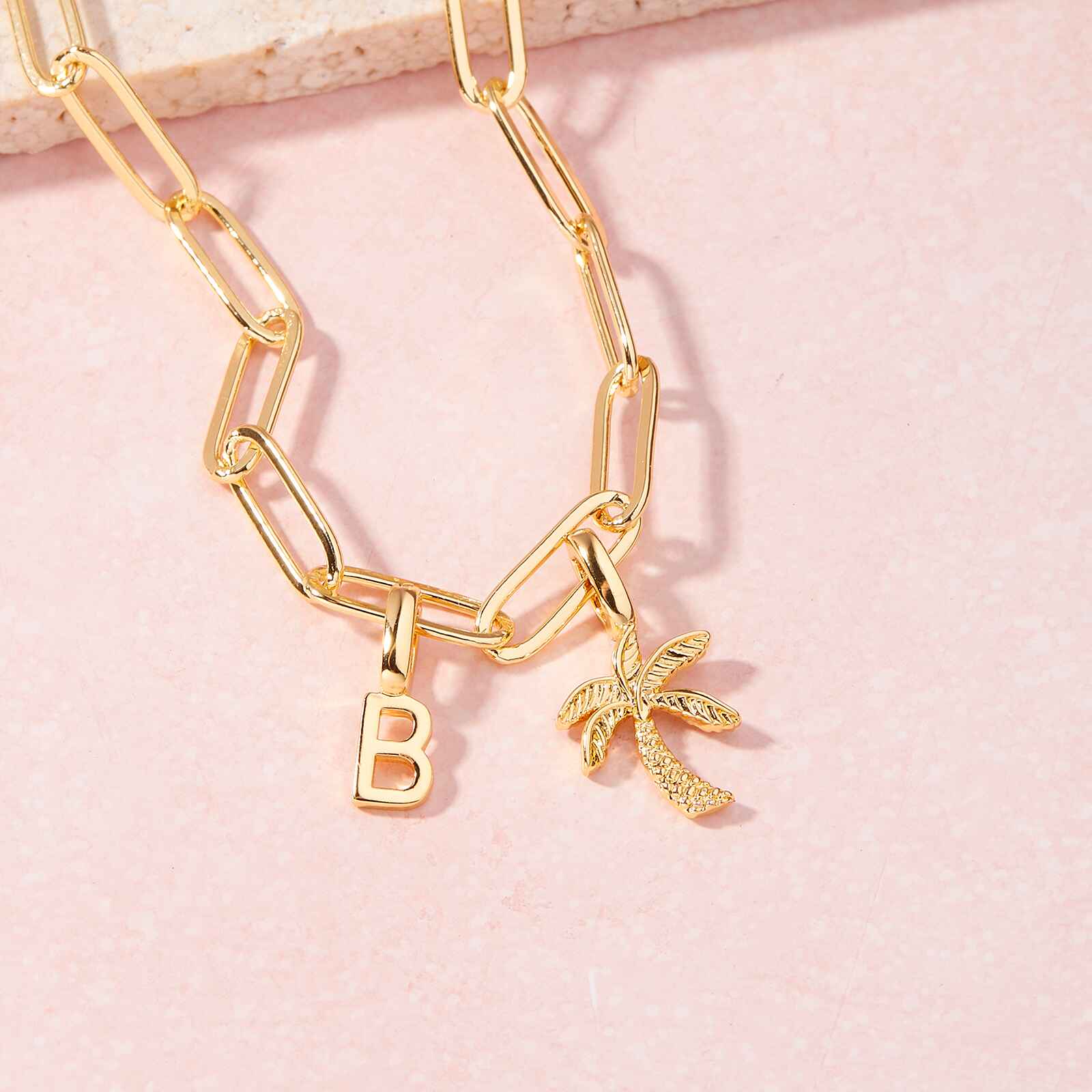 Harper Statement Paperclip Chain Necklace - Image 10