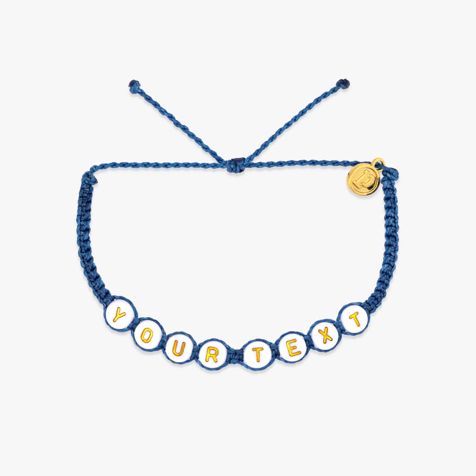 White Alphabet Bead Bracelet - Image 9