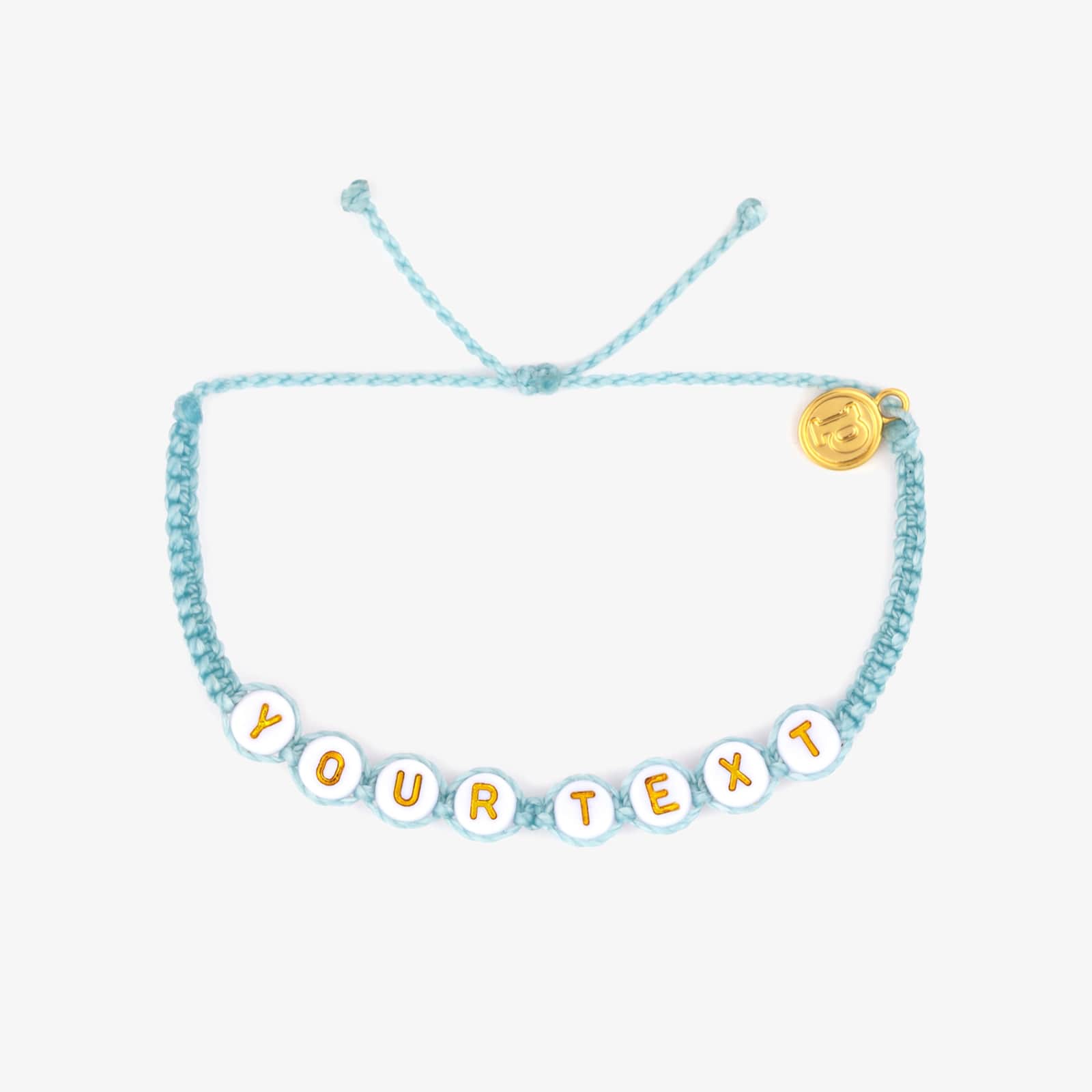 White Alphabet Bead Bracelet - Image 11