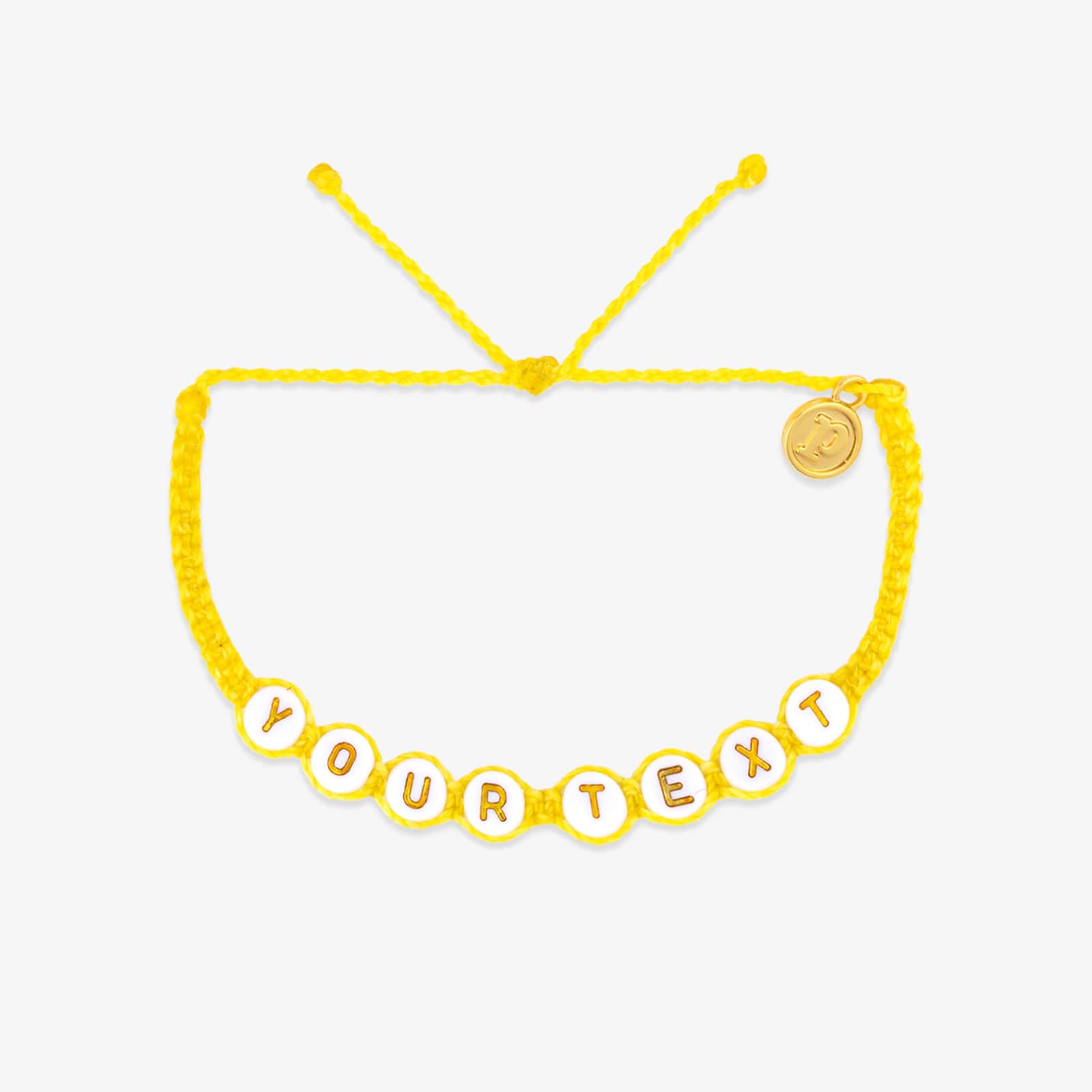 White Alphabet Bead Bracelet - Image 12