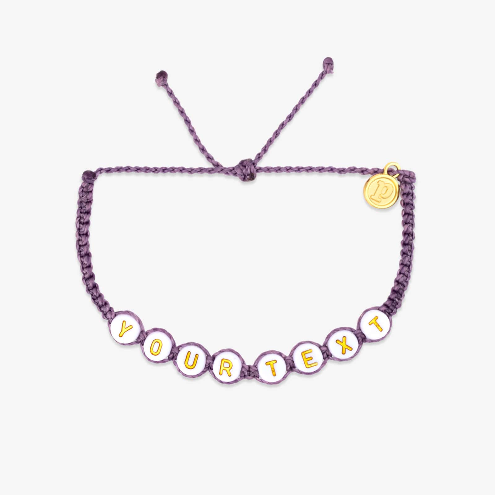 White Alphabet Bead Bracelet - Image 13