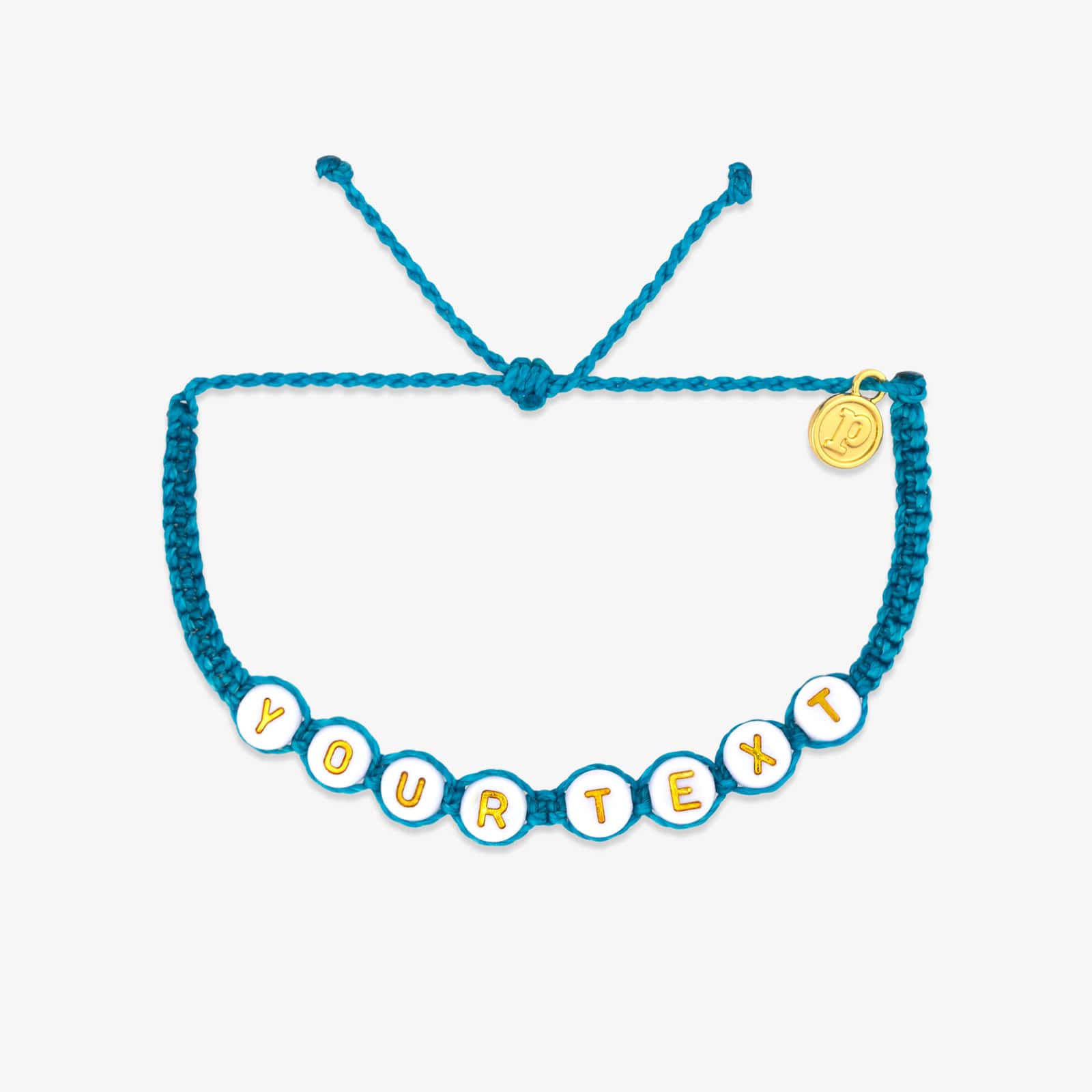 White Alphabet Bead Bracelet - Image 14