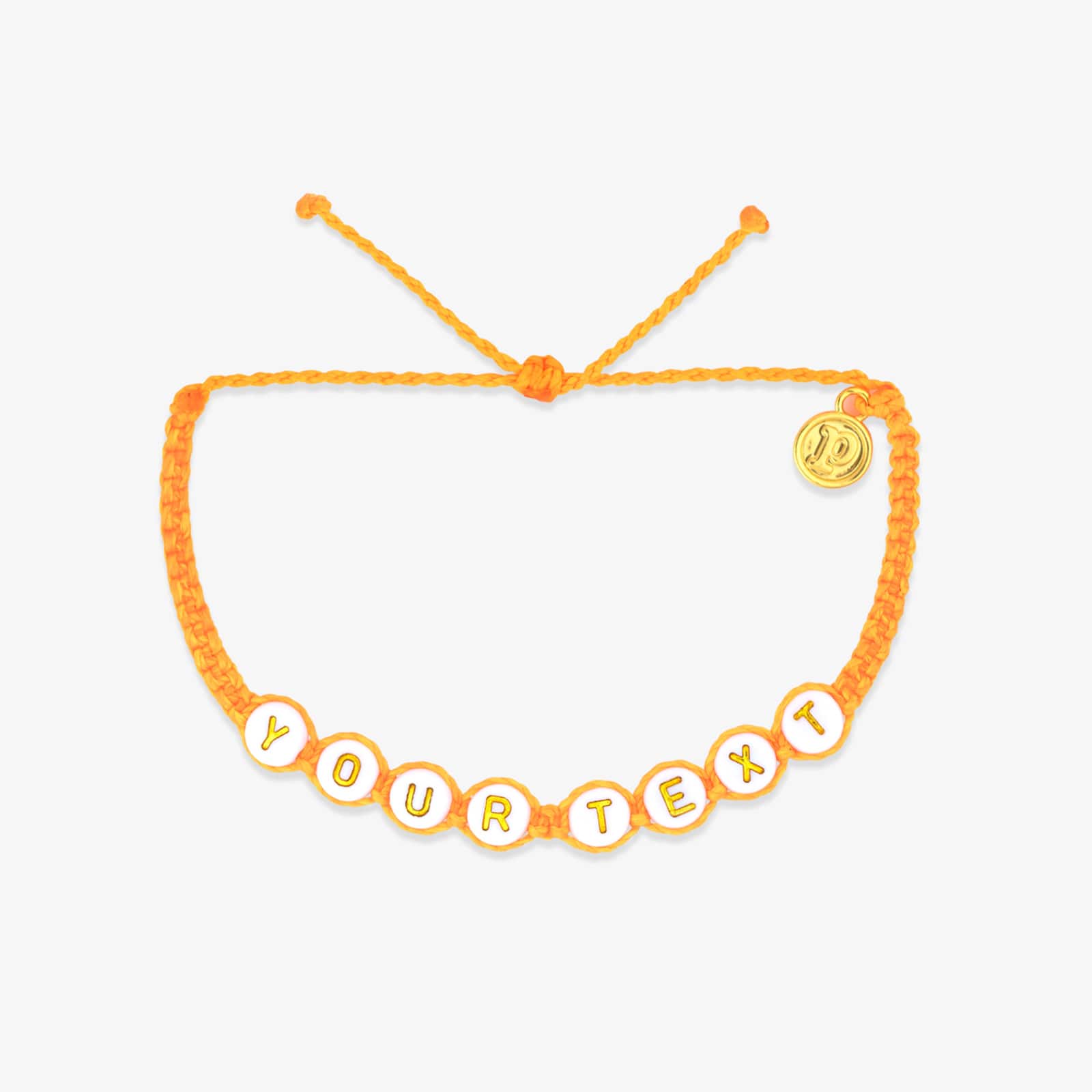 White Alphabet Bead Bracelet - Image 15