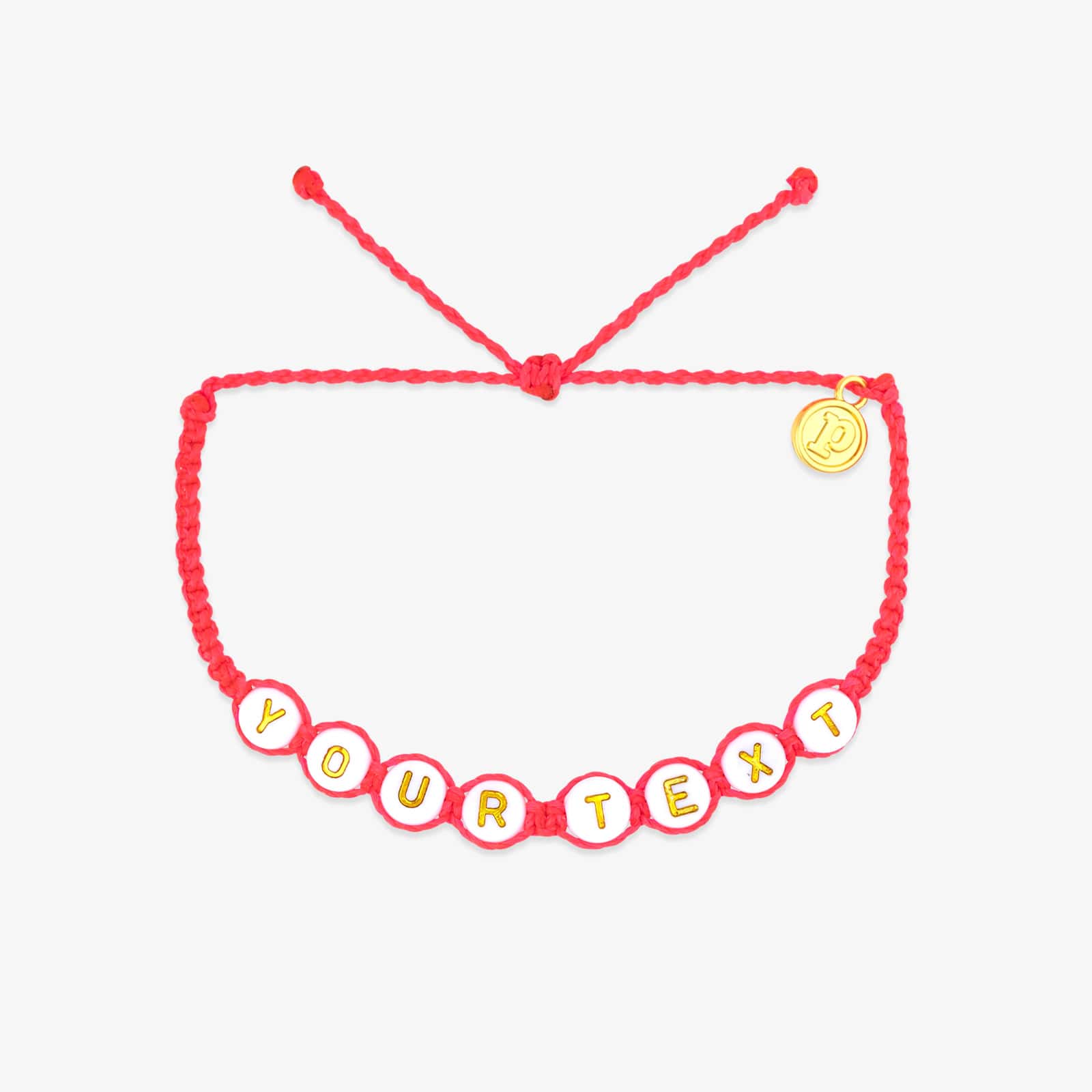 White Alphabet Bead Bracelet - Image 16