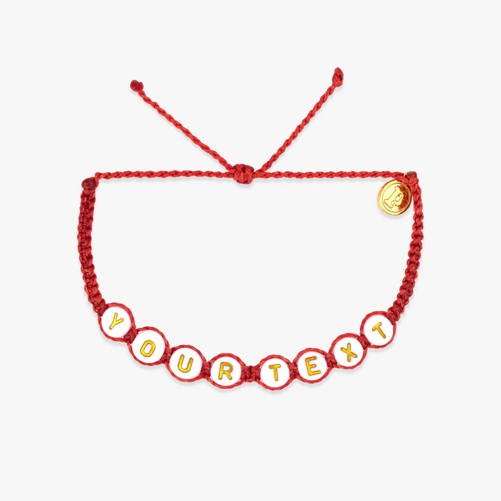 White Alphabet Bead Bracelet - Image 19