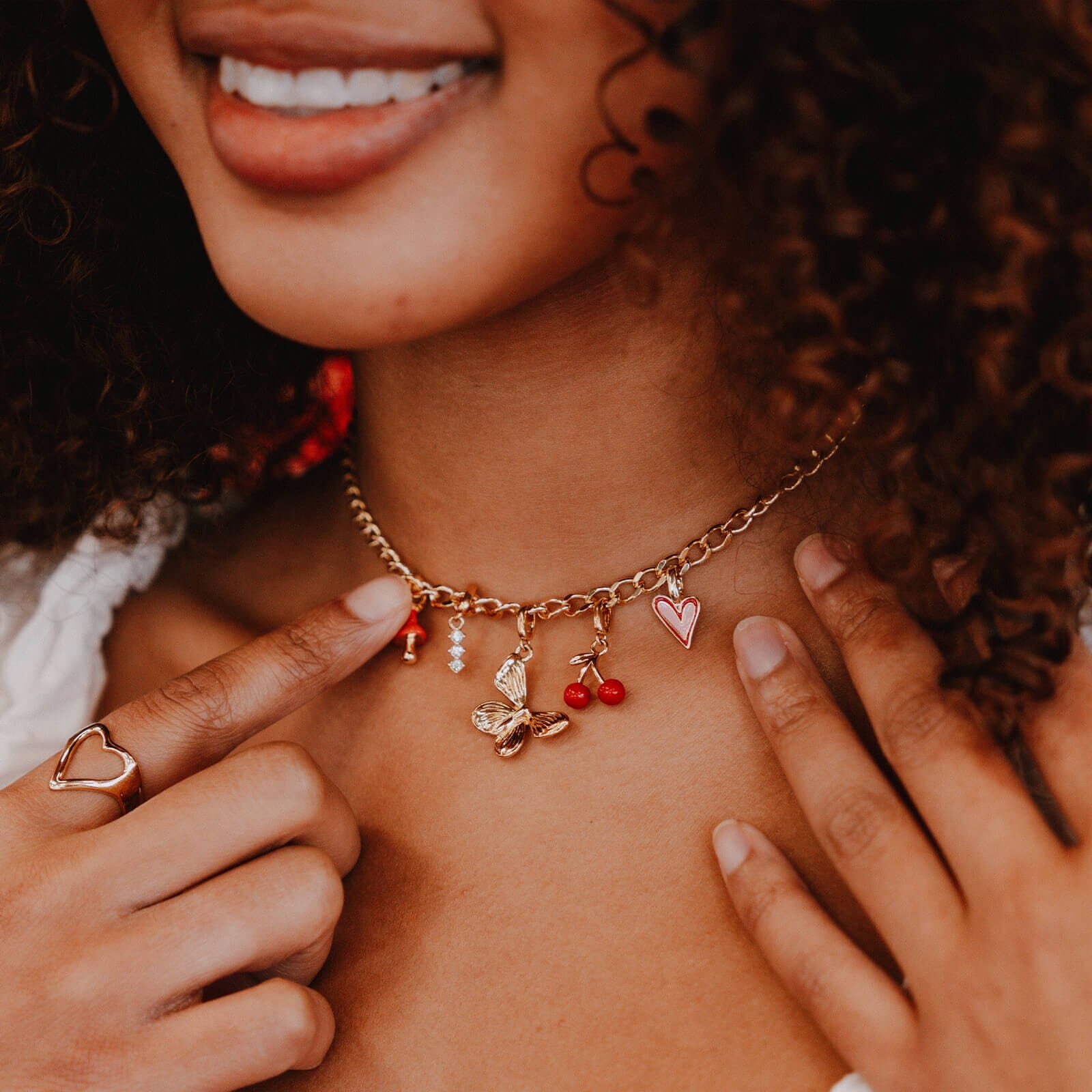 Harper Abstract Heart Charm - Image 2