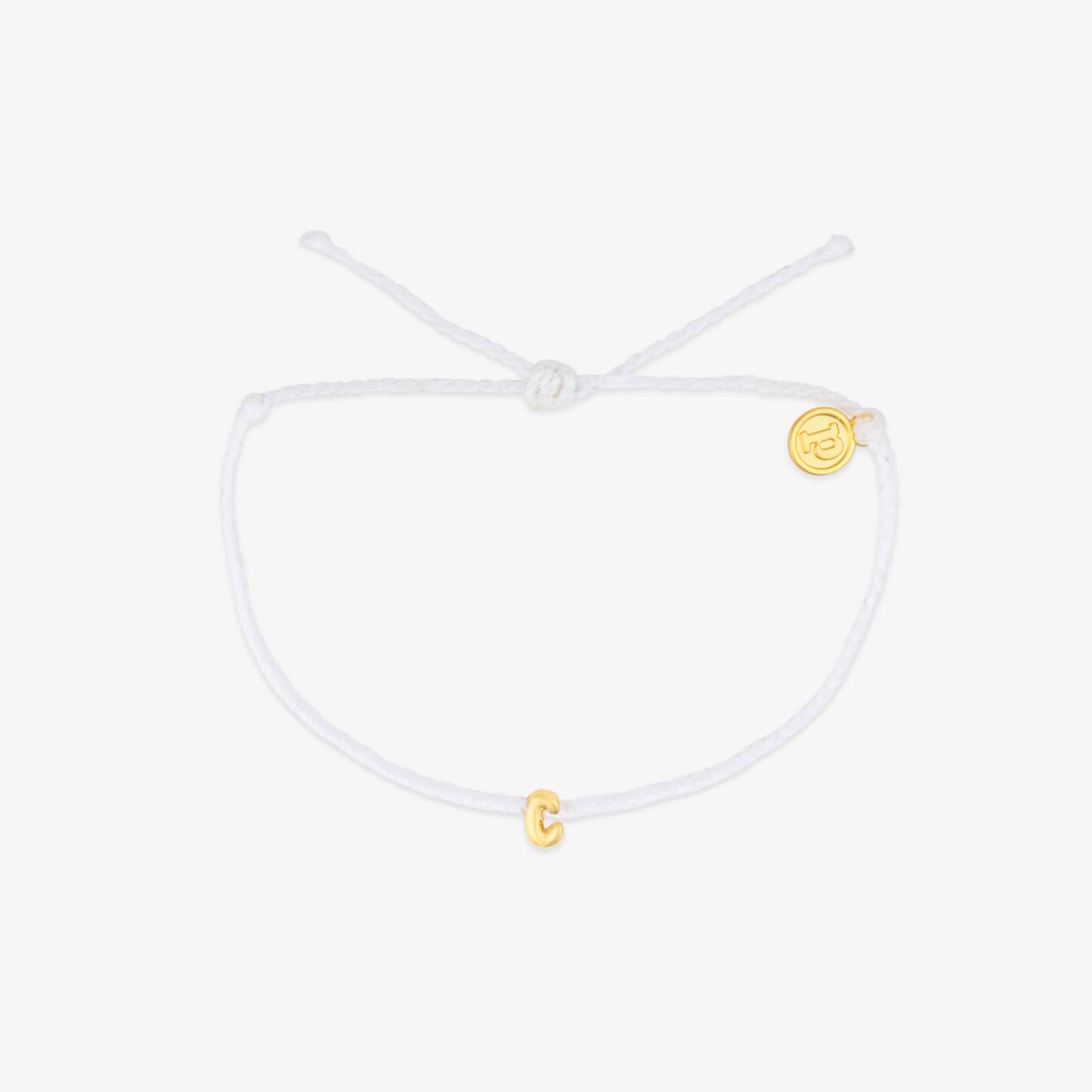 White Alphabet Bubble Charm Bracelet - Image 3