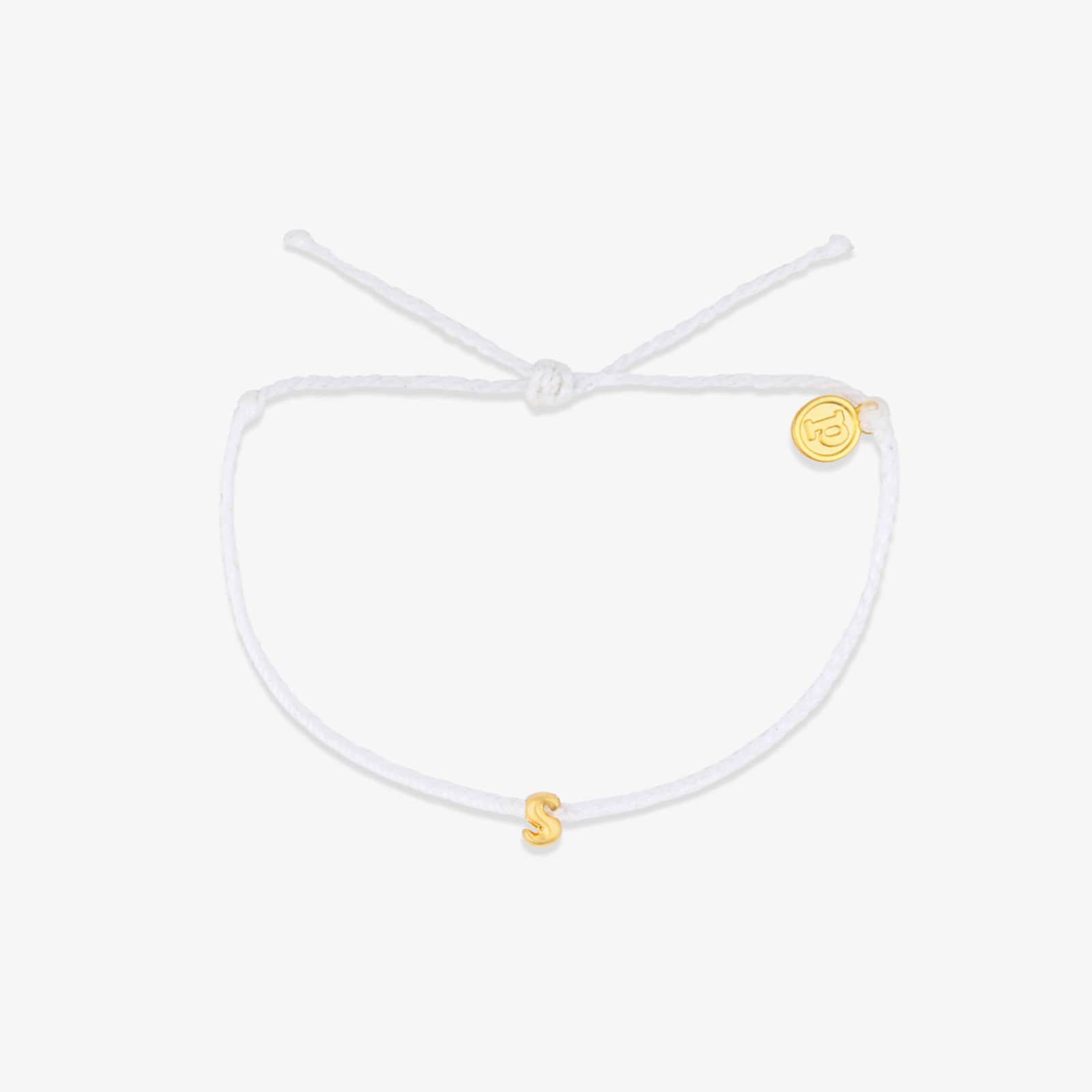 White Alphabet Bubble Charm Bracelet - Image 16