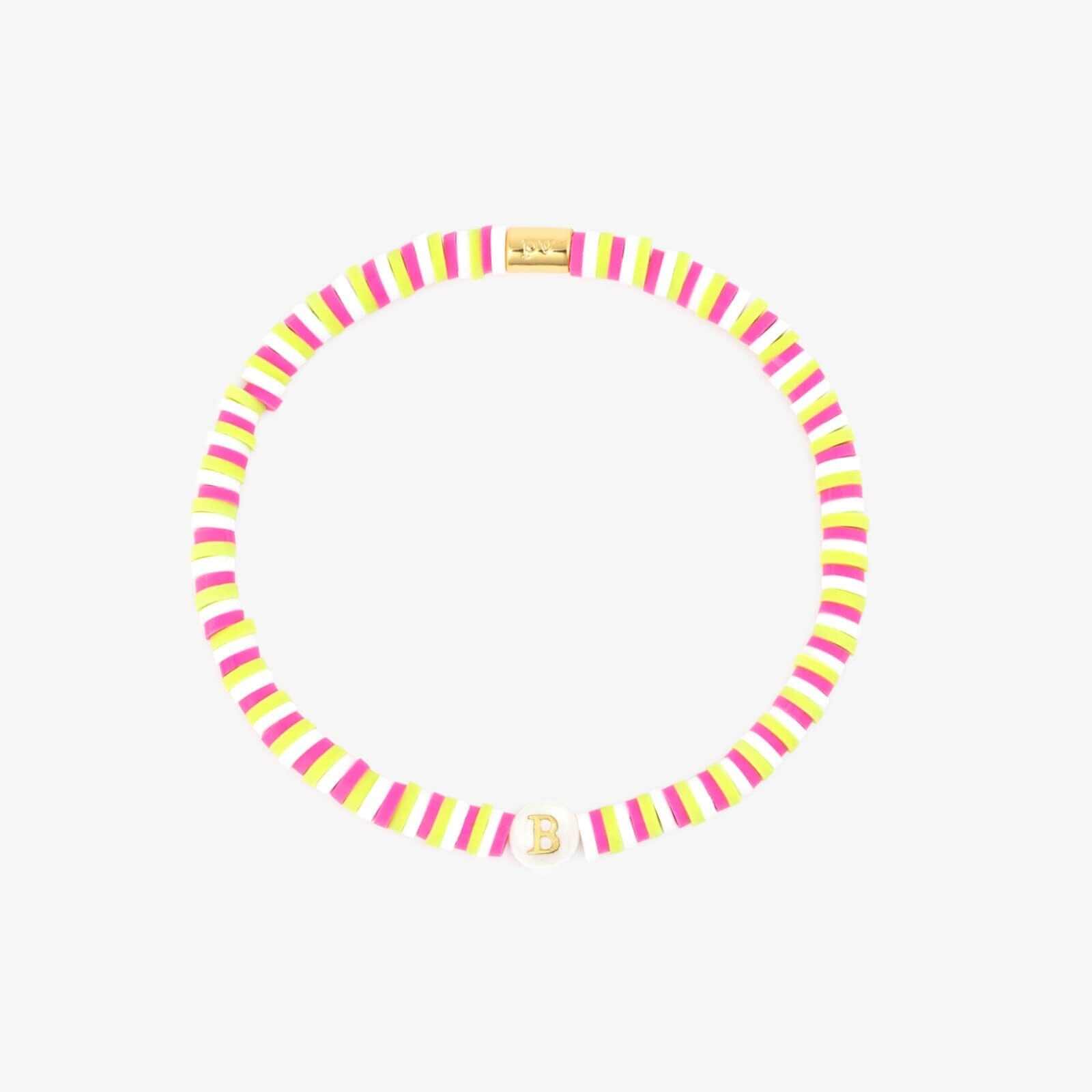 Raspberry Alphabet Stretch Bracelet - Image 6