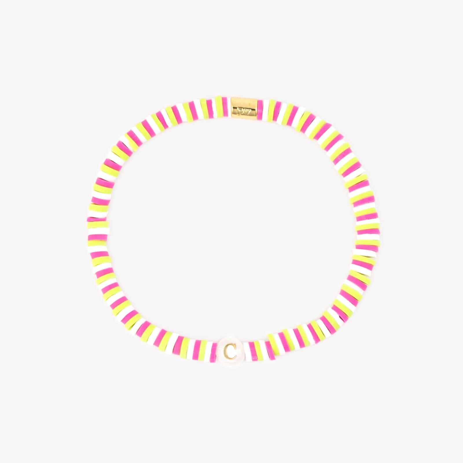 Raspberry Alphabet Stretch Bracelet - Image 7