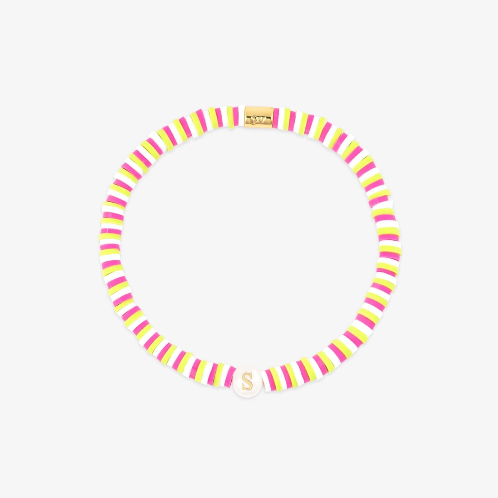 Raspberry Alphabet Stretch Bracelet - Image 23