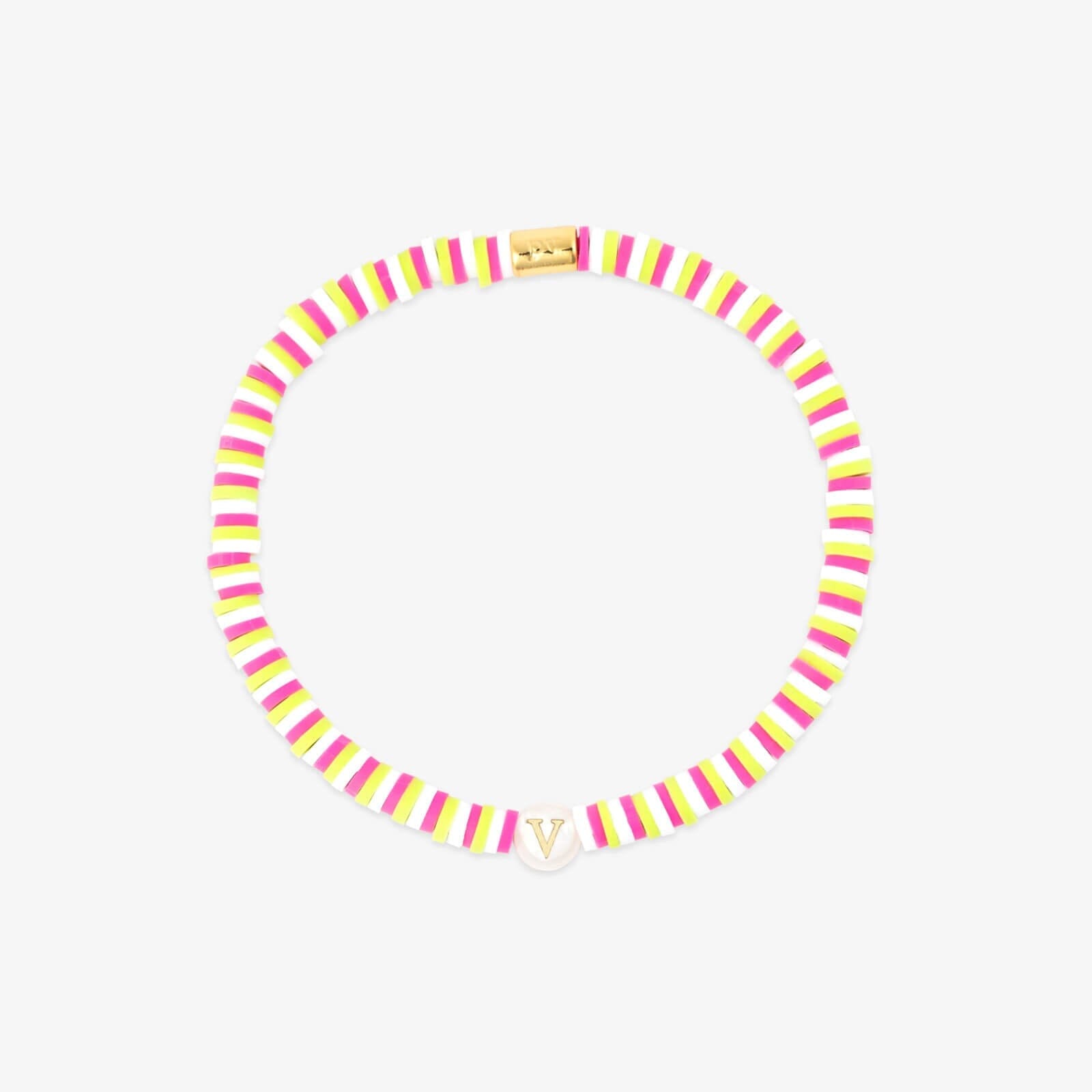 Raspberry Alphabet Stretch Bracelet - Image 26