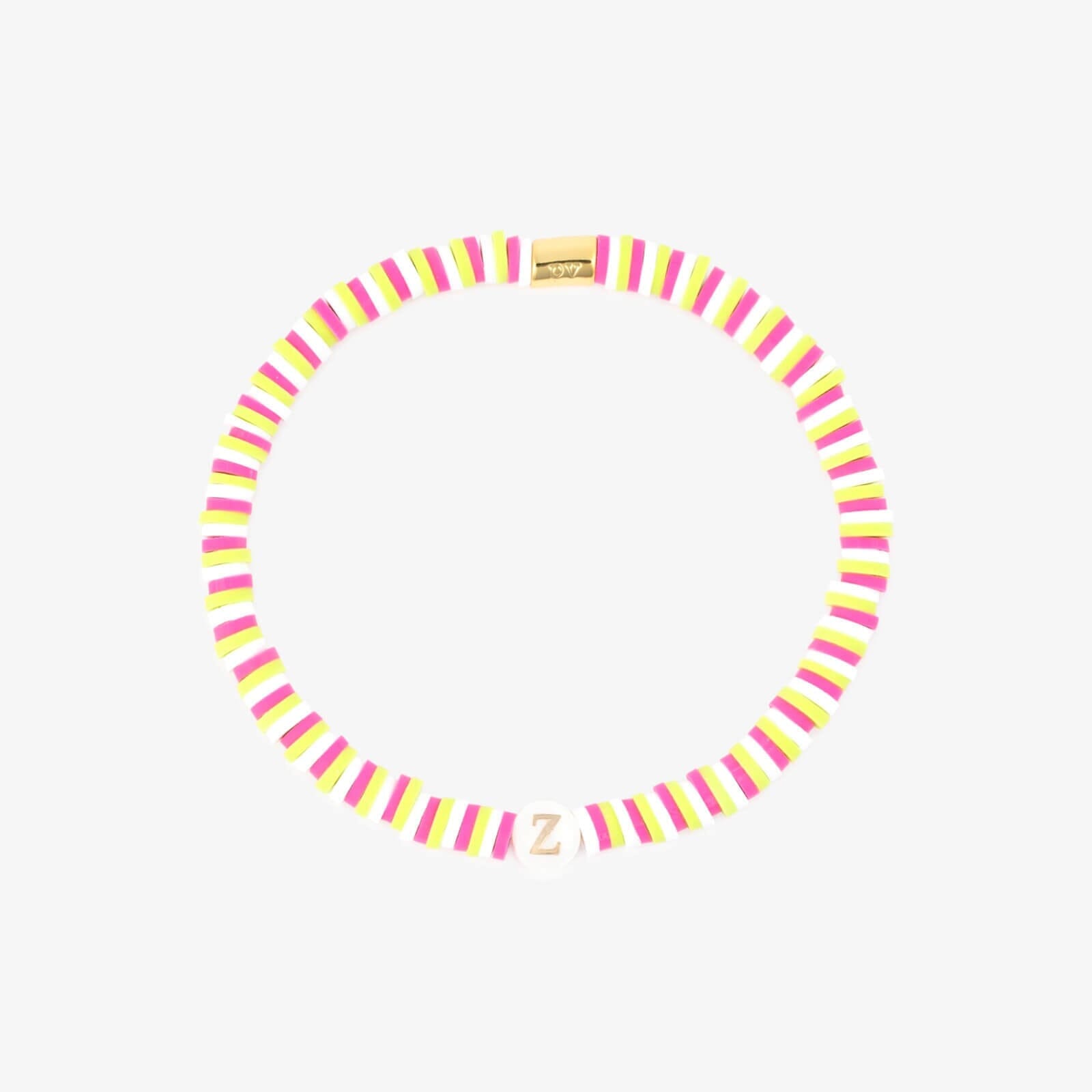 Raspberry Alphabet Stretch Bracelet - Image 30