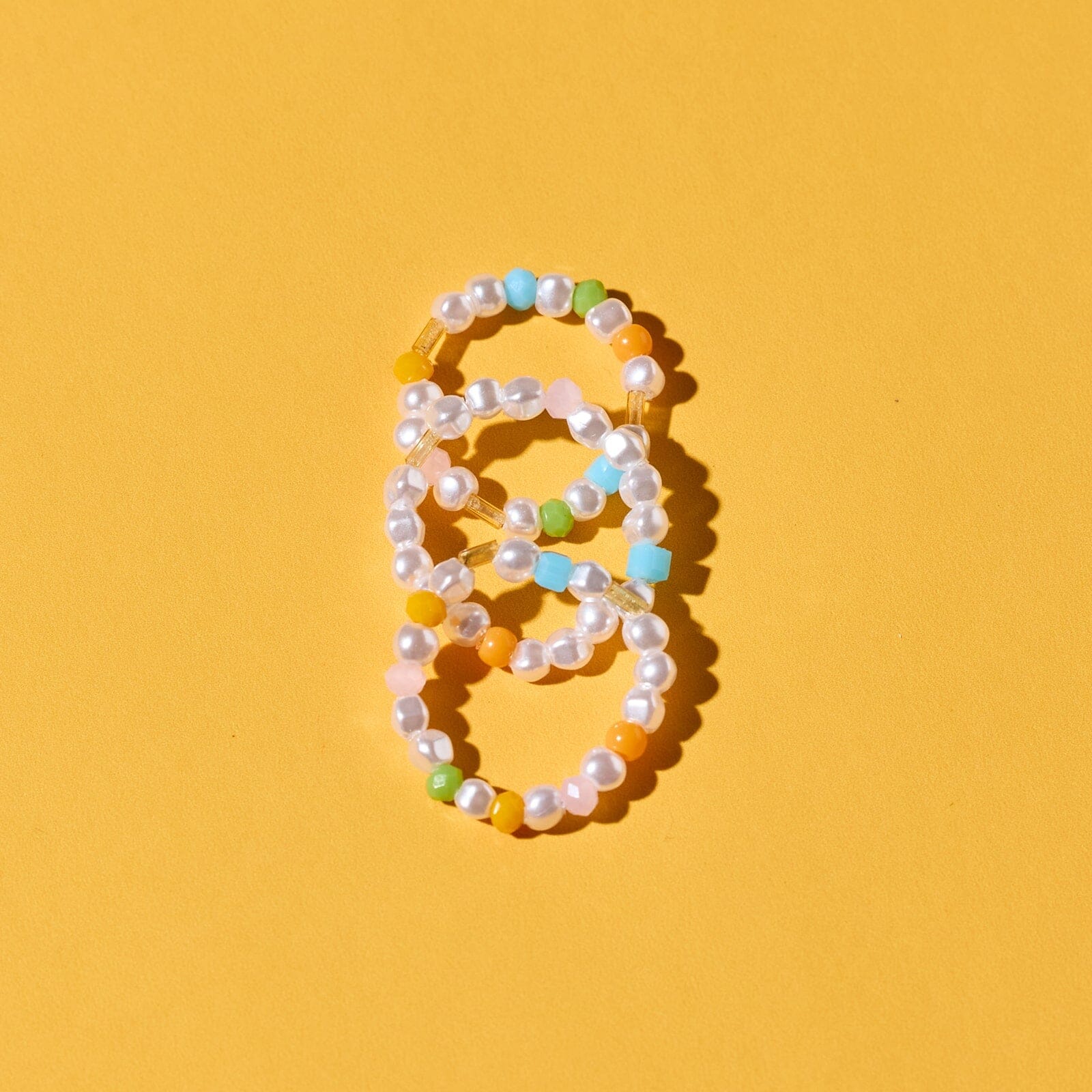 Pippa Pearl Stretch Ring 3 Pack - Image 4