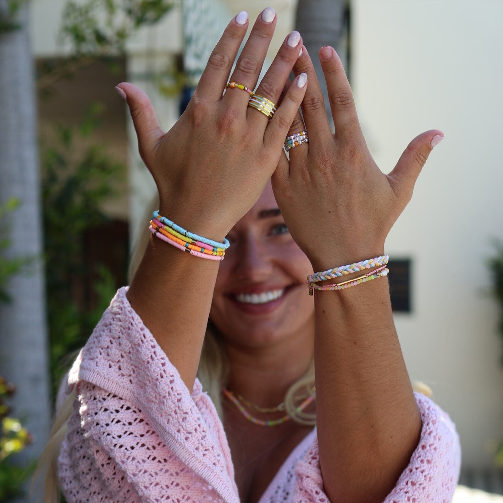 Pippa Pearl Stretch Ring 3 Pack - Image 8