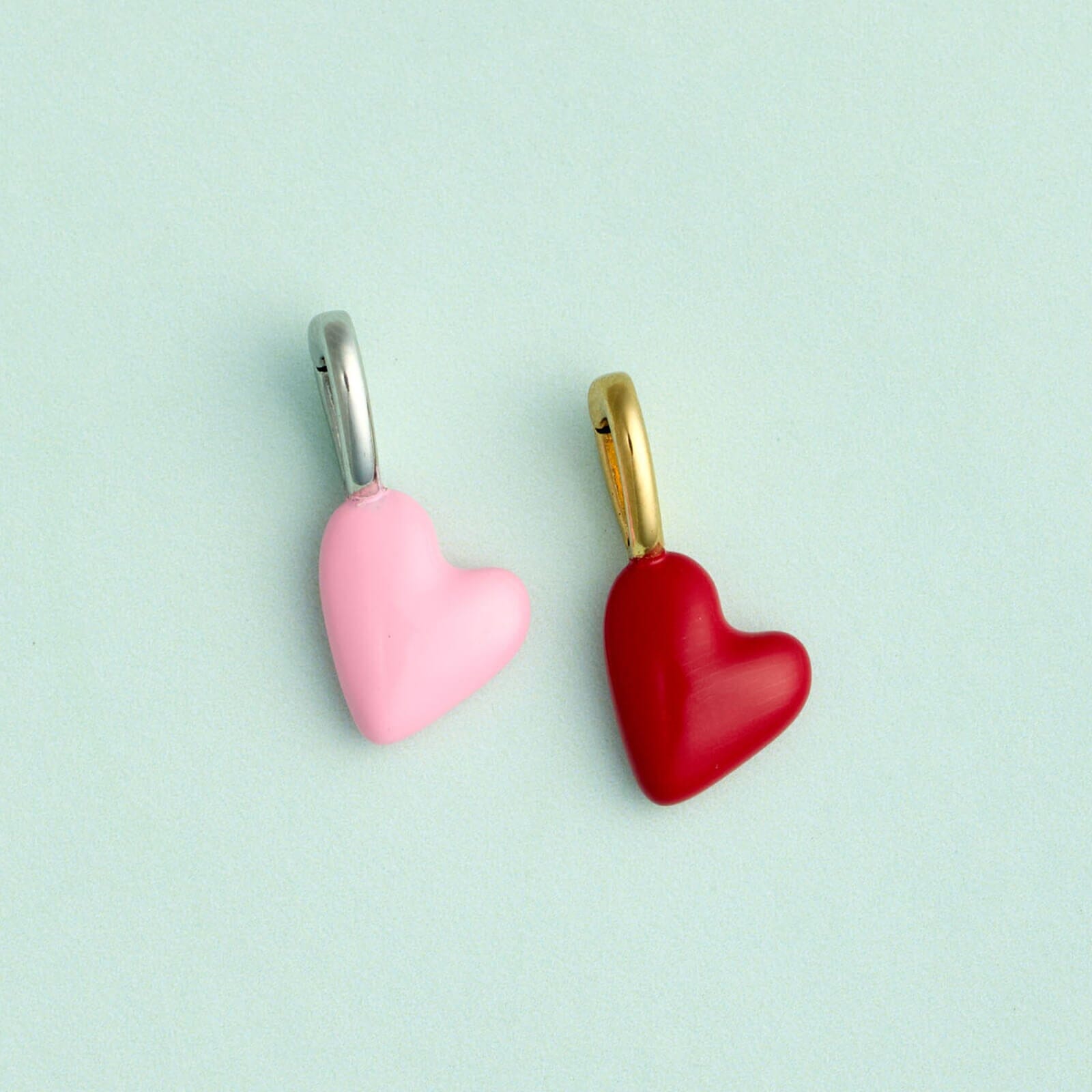 Harper Enamel Puffy Heart Charm - Image 3