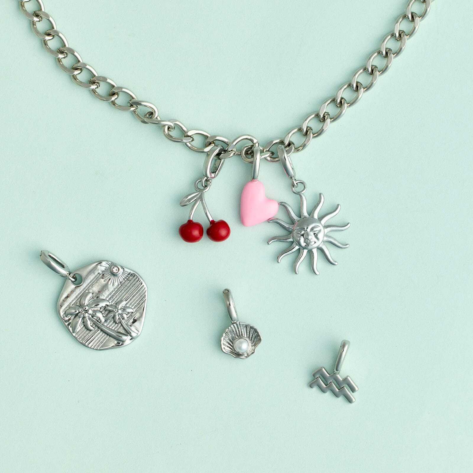 Harper Enamel Puffy Heart Charm - Image 9
