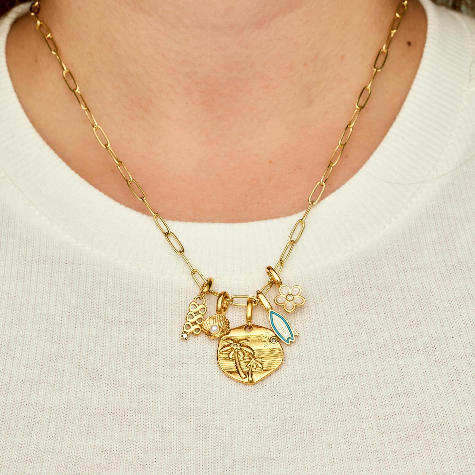 Harper Pearl Plumeria Charm - Image 5