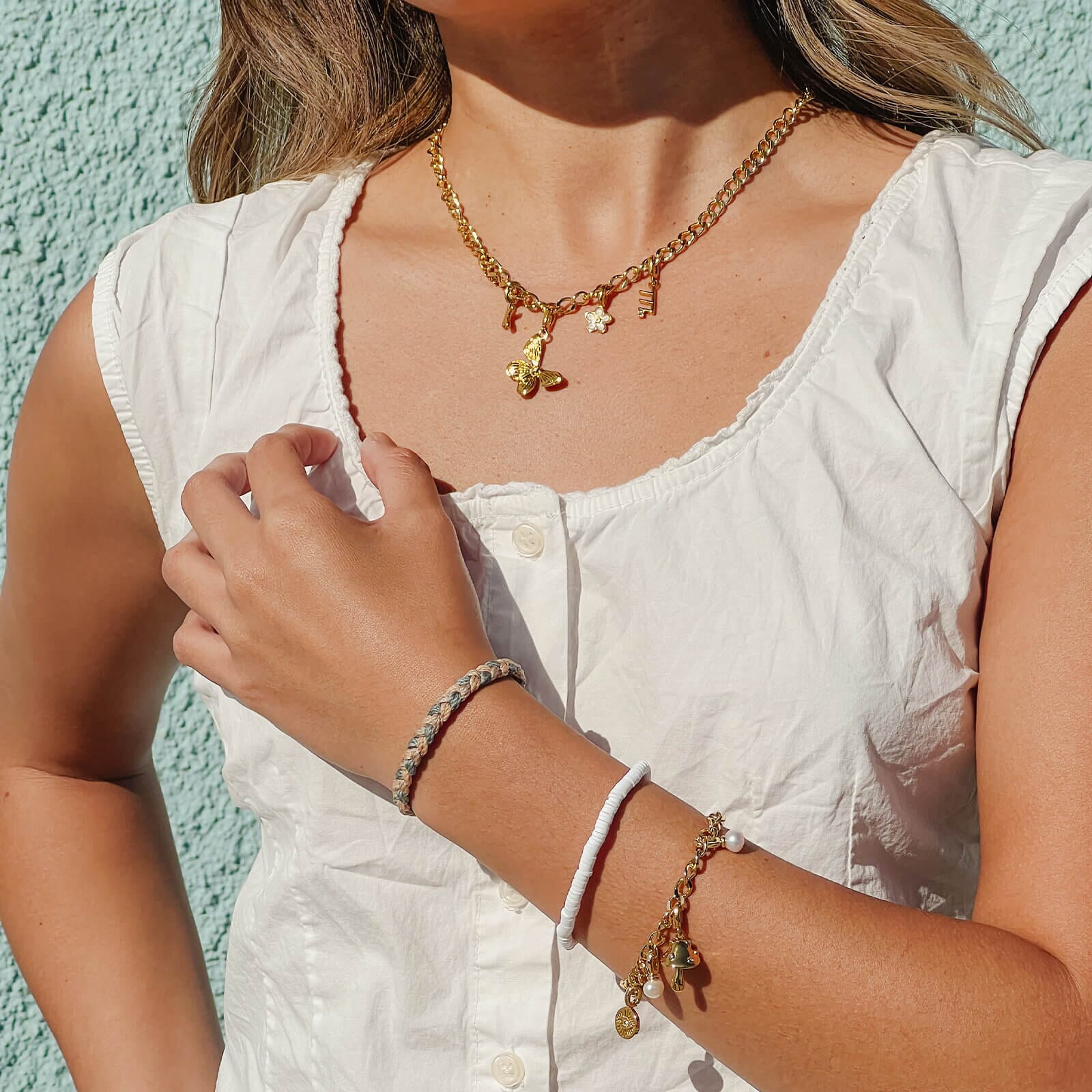 Harper Pearl Plumeria Charm - Image 9