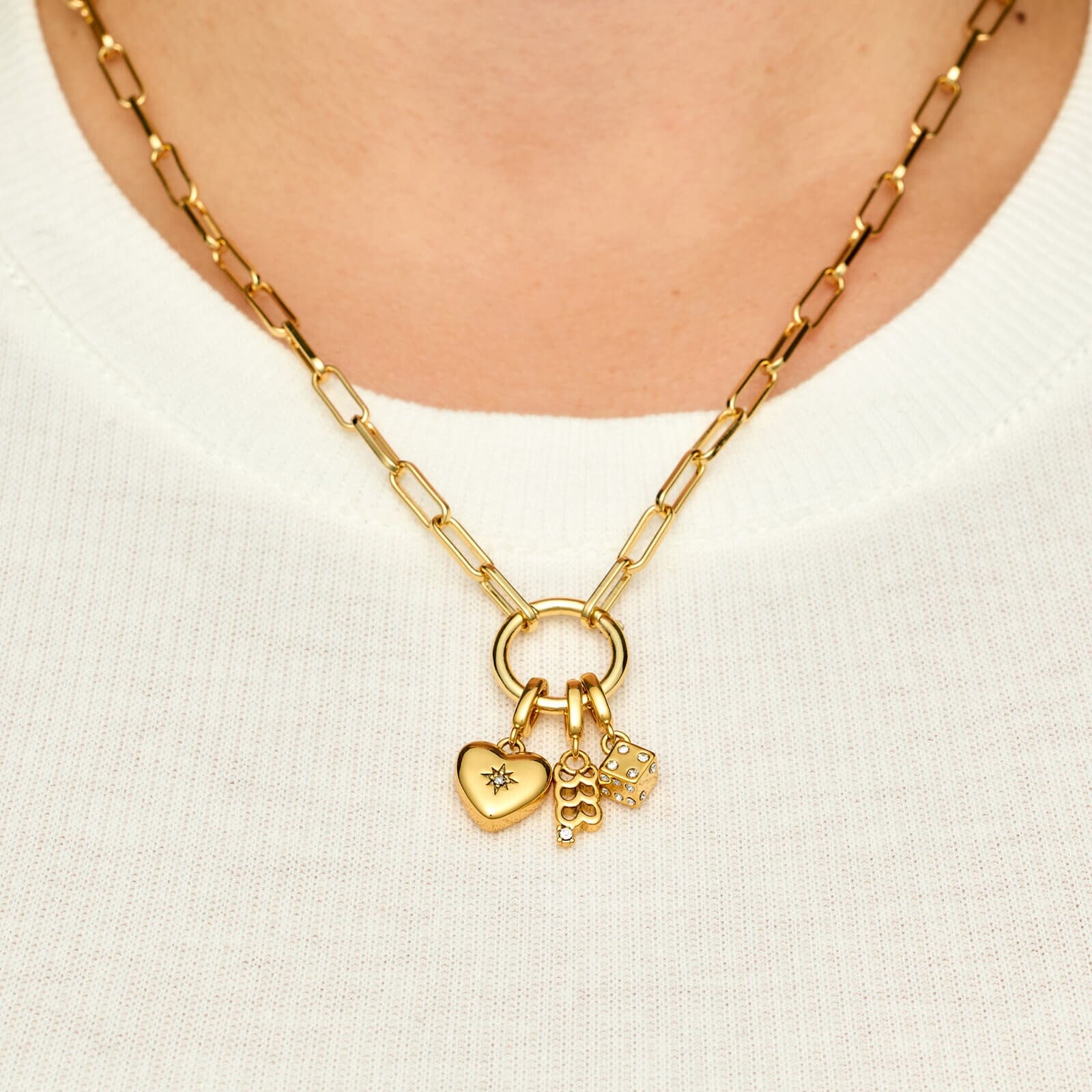 Harper Starburst Heart Charm - Image 2