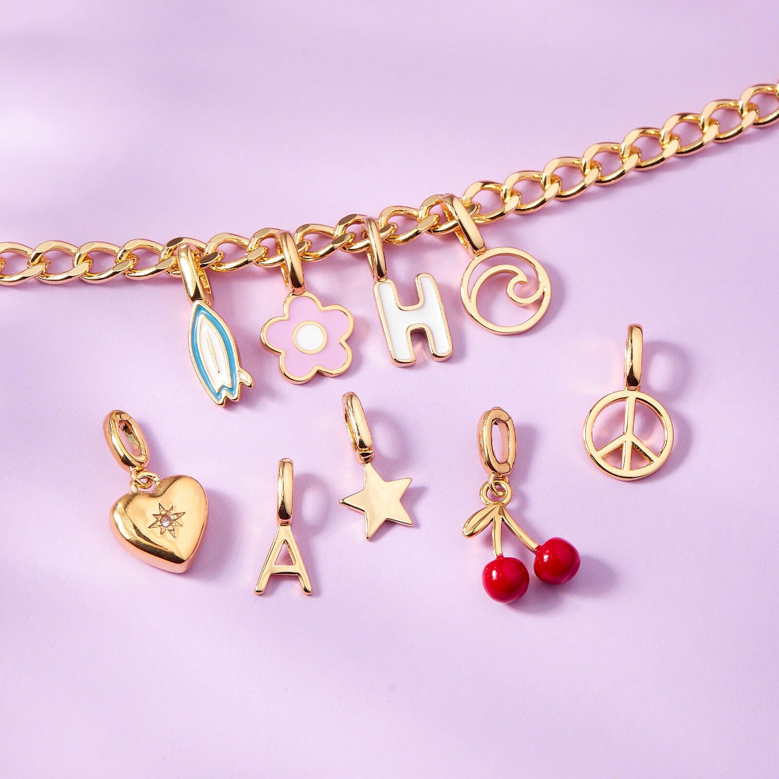 Harper Starburst Heart Charm - Image 5