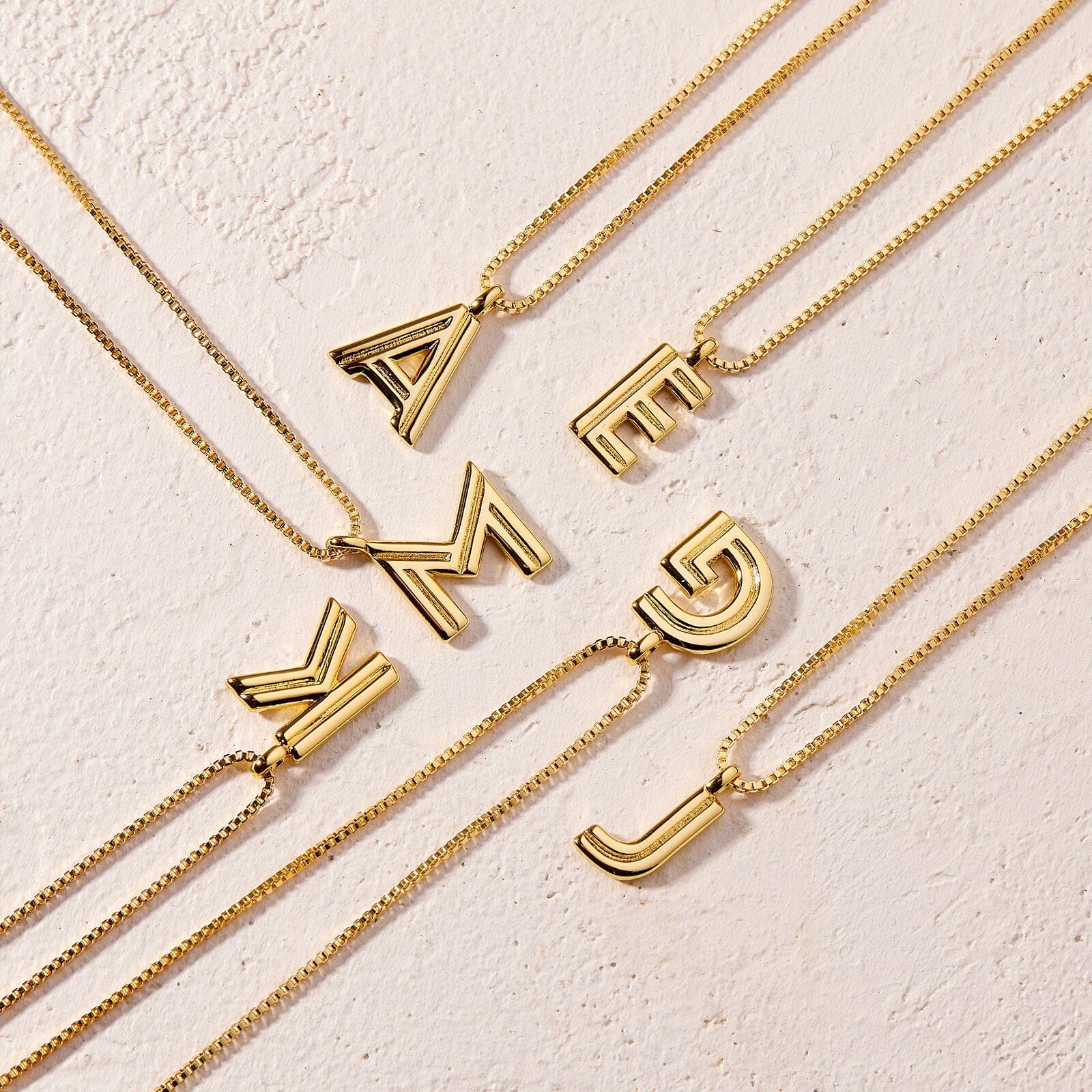 Initial Pendant Necklace - Image 4