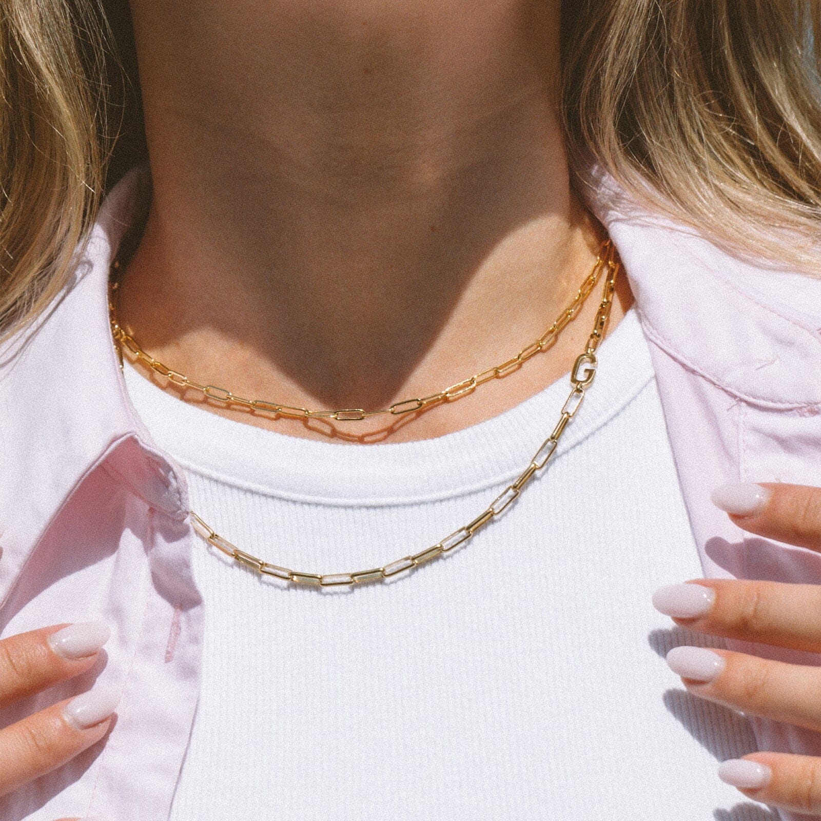 Initial Paperclip Chain Choker - Image 5