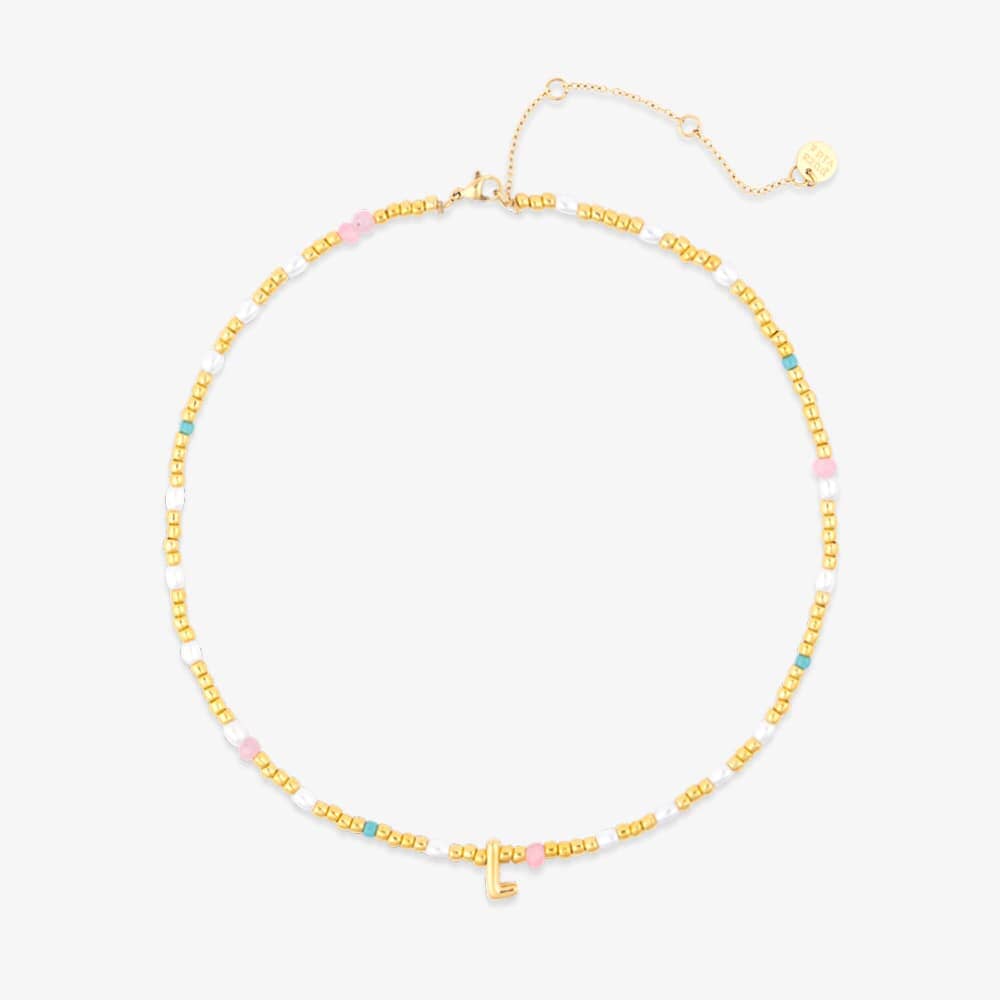 Initial Pearl & Seed Bead Choker - Image 12