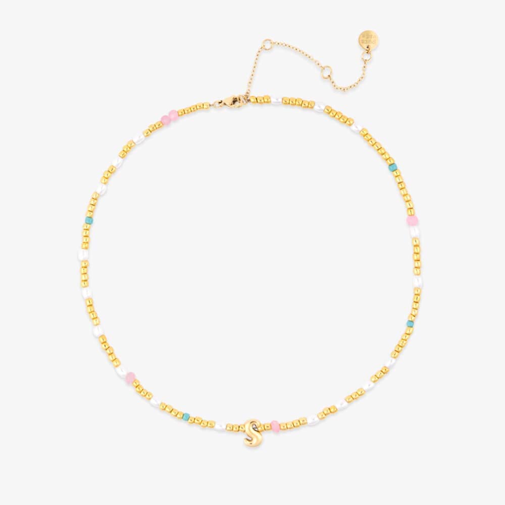 Initial Pearl & Seed Bead Choker - Image 17