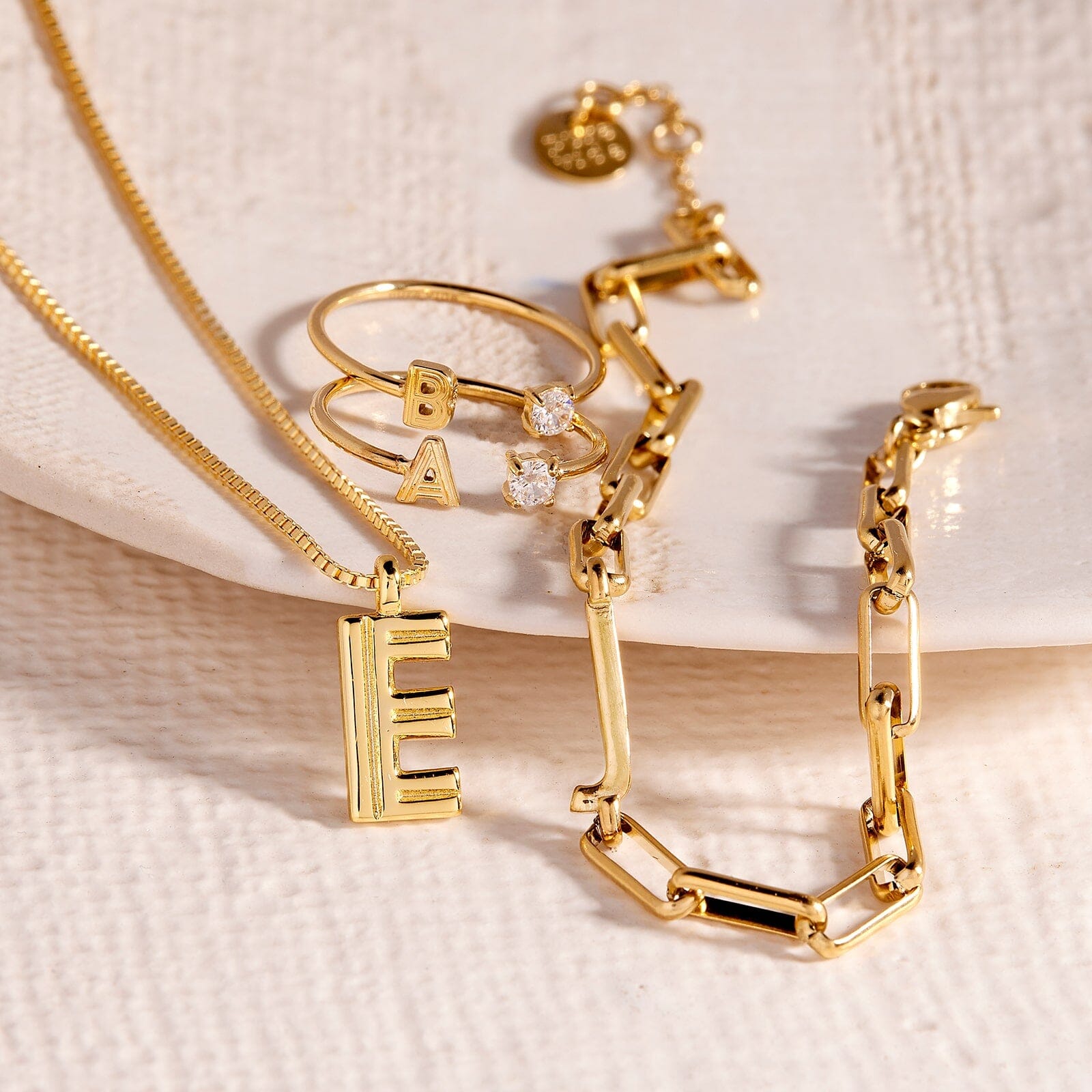 Initial Paperclip Chain Bracelet - Image 7