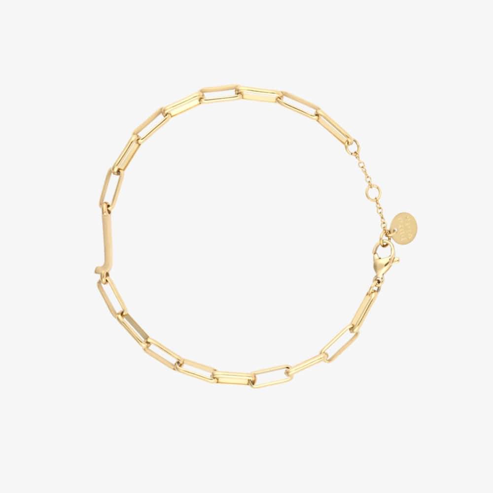 Initial Paperclip Chain Bracelet - Image 24