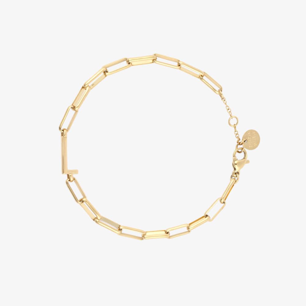 Initial Paperclip Chain Bracelet - Image 26