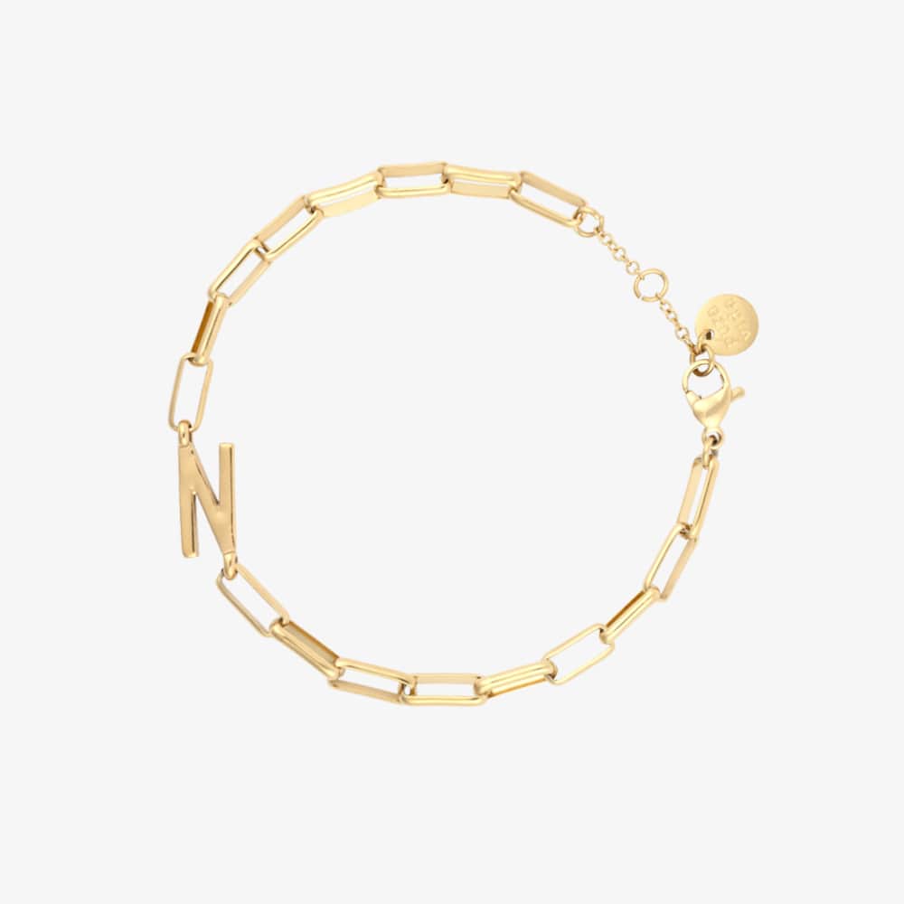 Initial Paperclip Chain Bracelet - Image 28